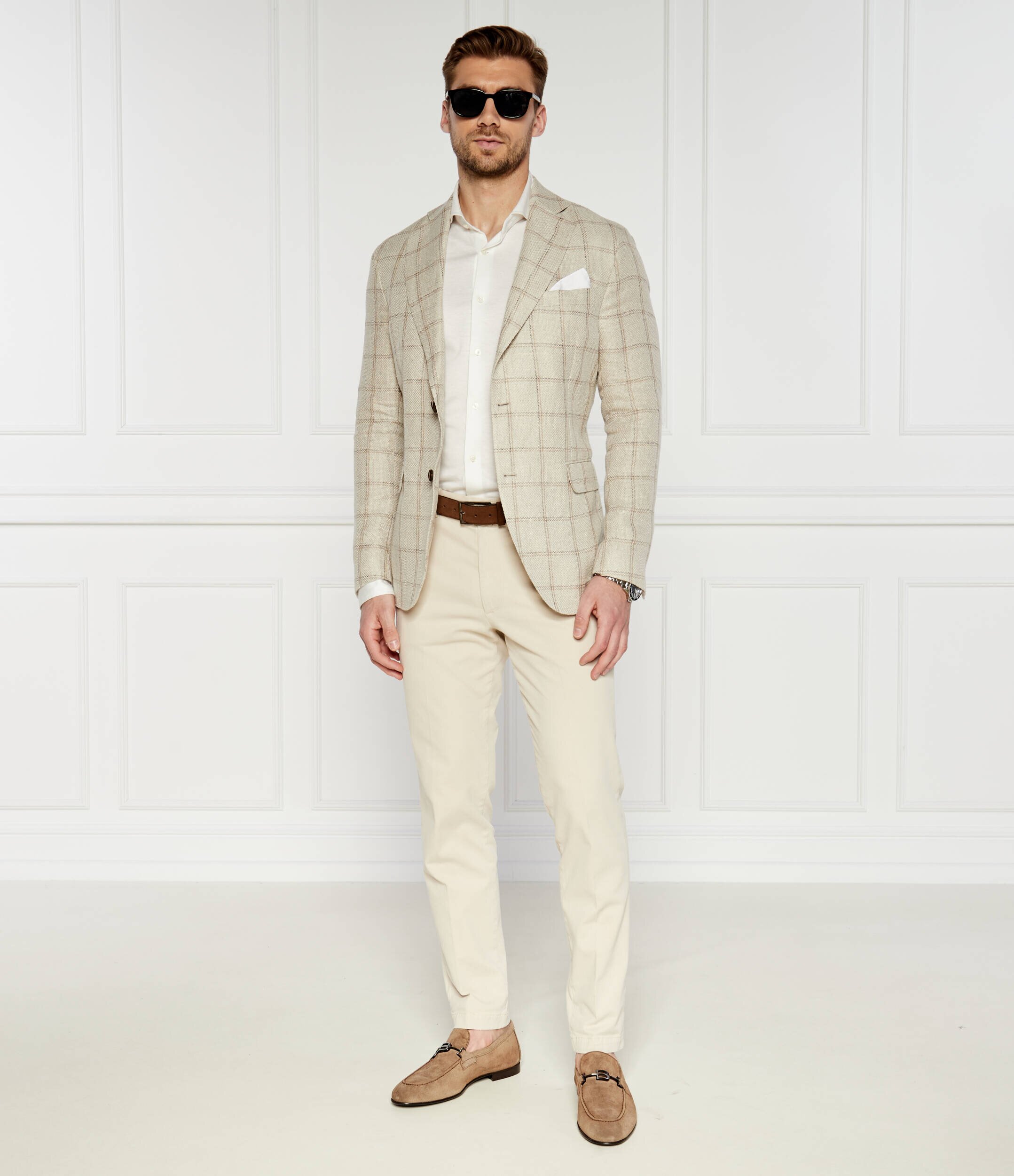 Oscar Jacobson Sacou Ferry Soft | Regular Fit | cu adaos de in