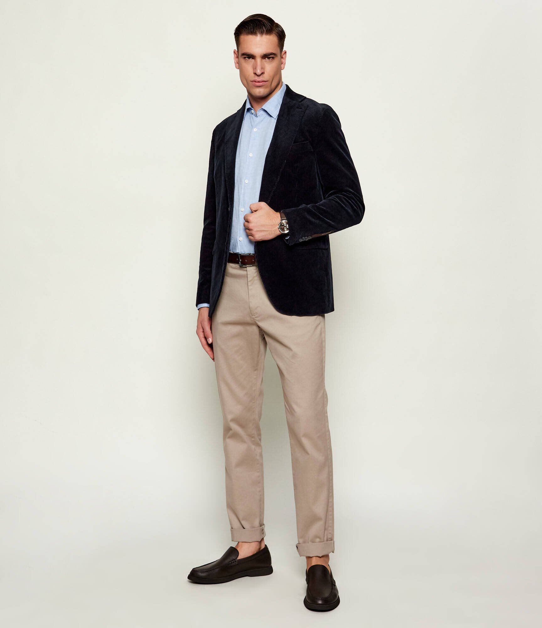 Oscar Jacobson Sacou Fogerty | regular fit | catifea reiată