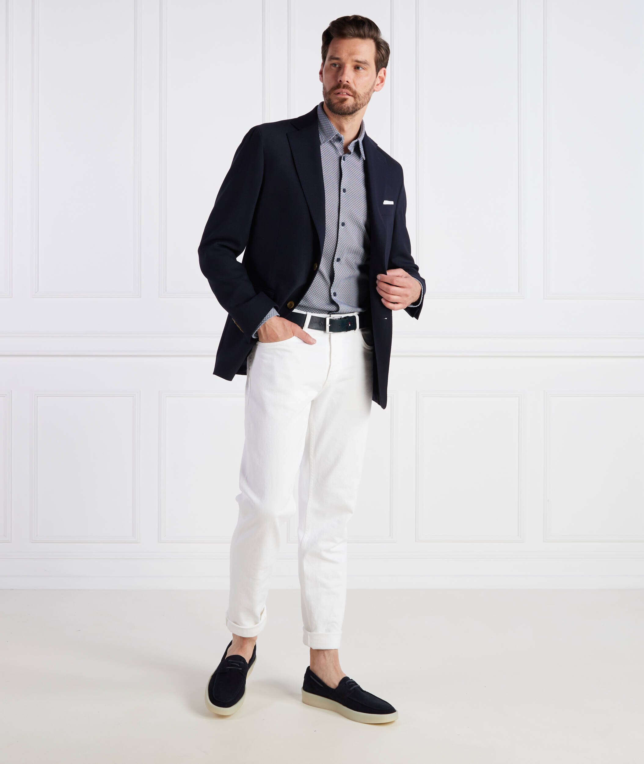 Oscar Jacobson Sacou Fogerty | regular fit cu adaos de lână