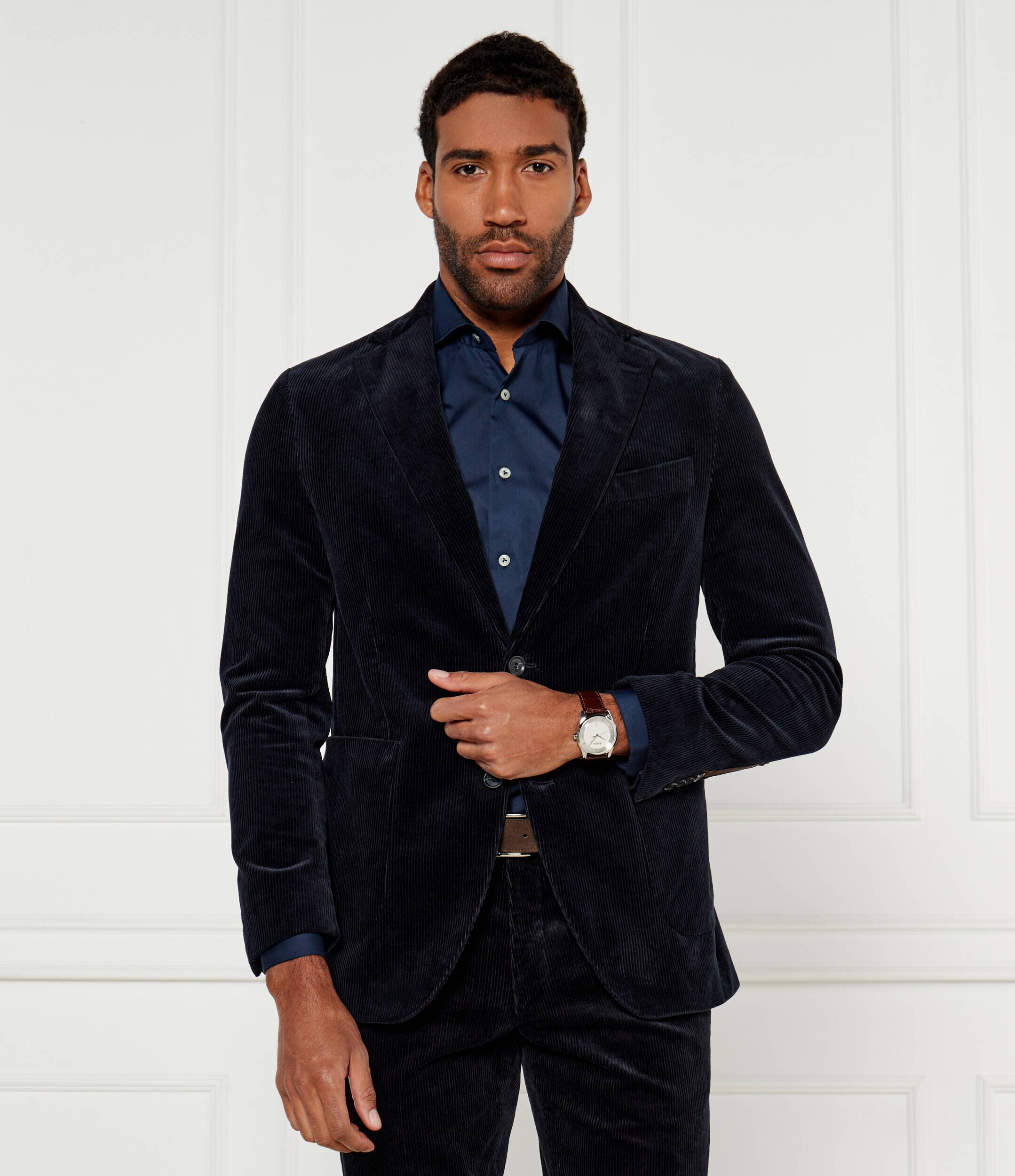 Oscar Jacobson Sacou | regular fit | catifea reiată