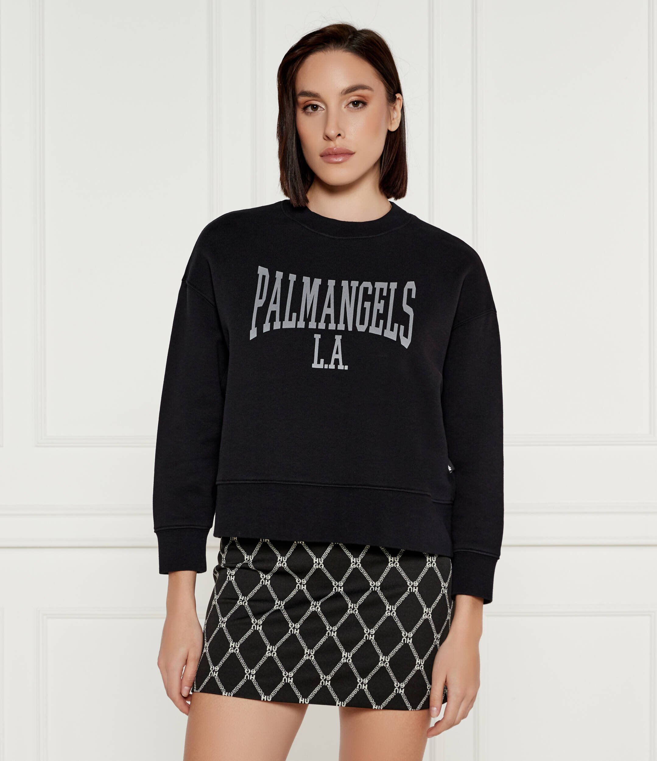 PALM ANGELS Hanorac COLLEGE CLASSIC CREW | Cropped Fit