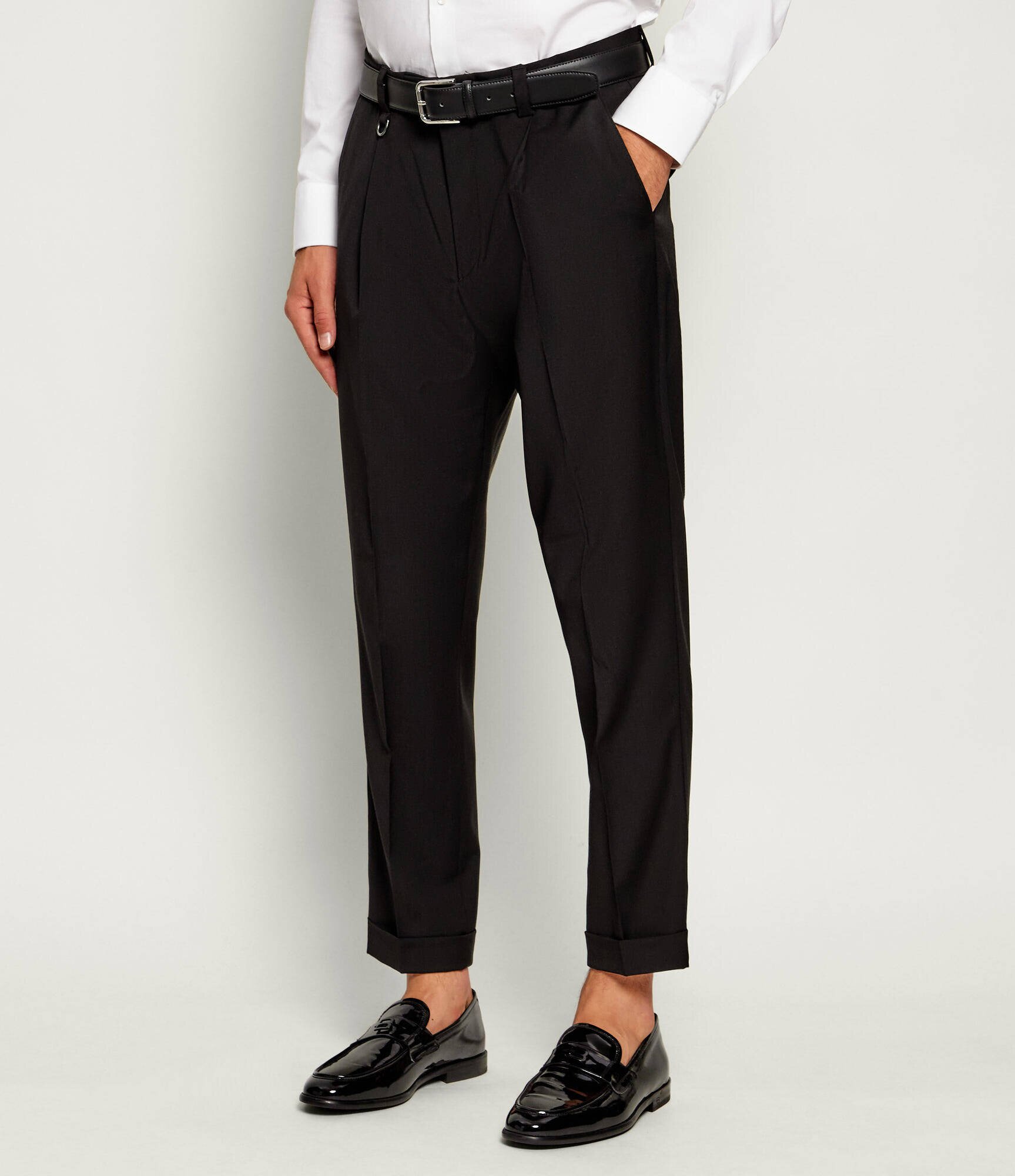 PAOLO PECORA Pantaloni | regular fit cu adaos de lână