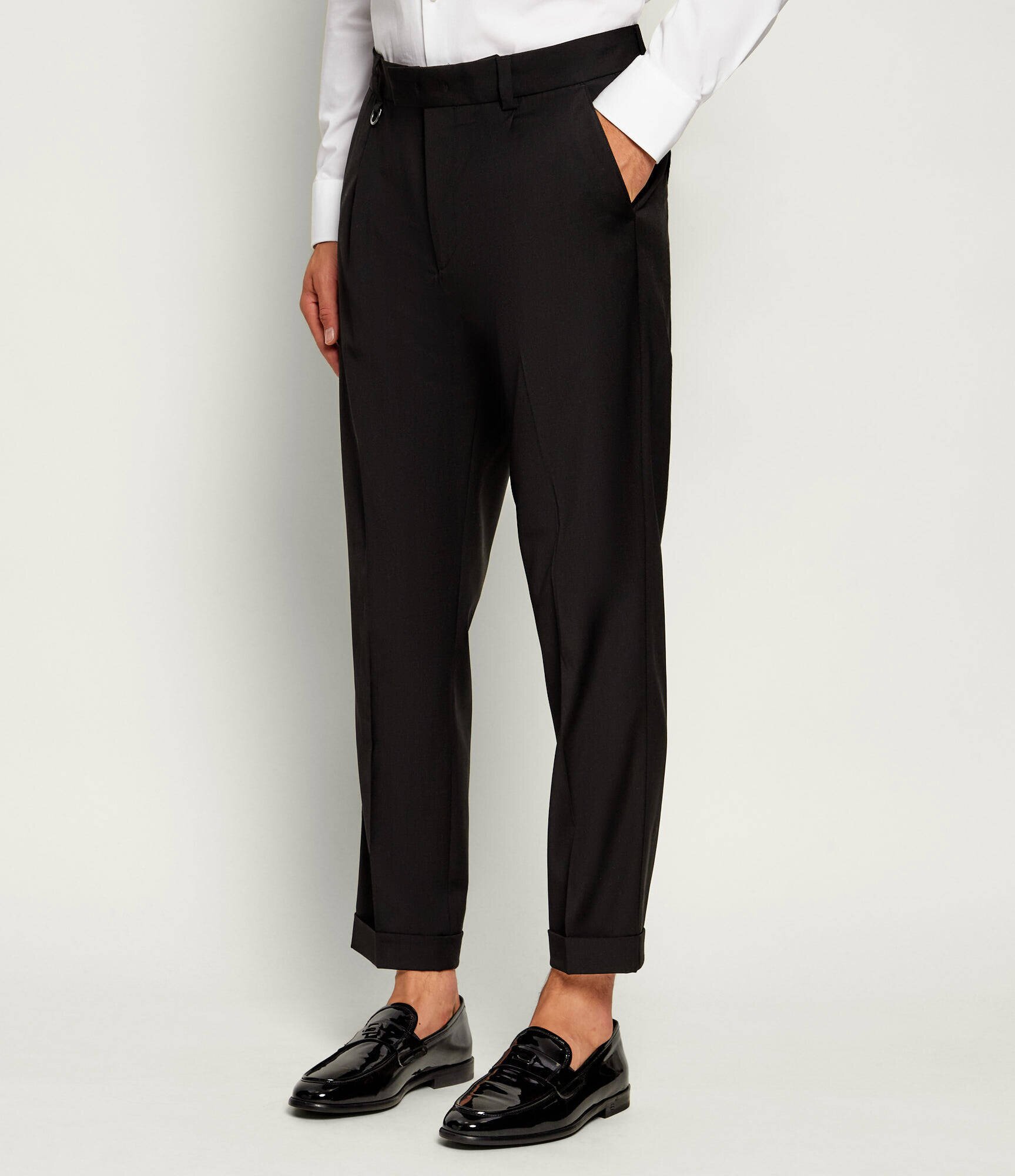 PAOLO PECORA Pantaloni | regular fit cu adaos de lână