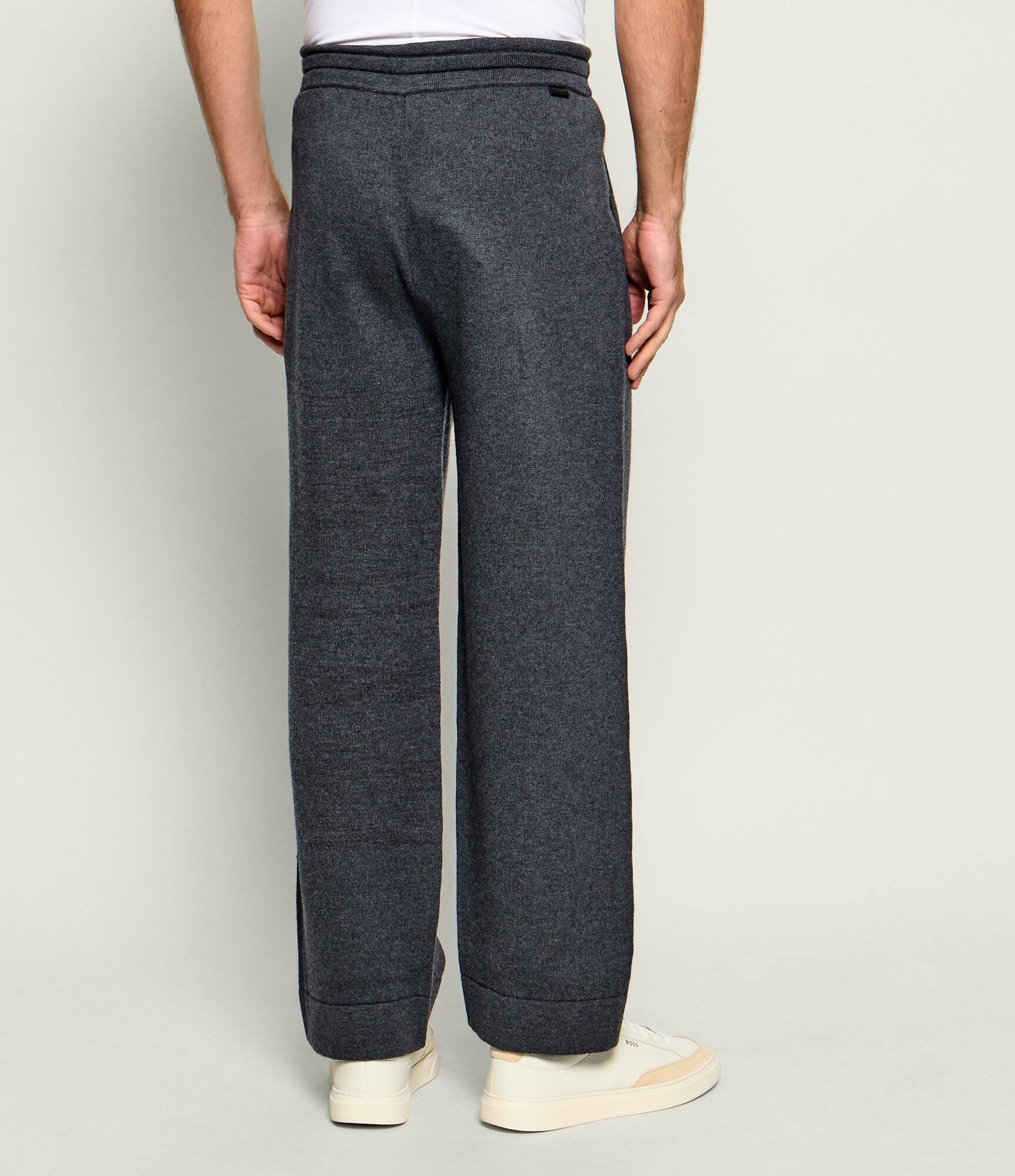 PAOLO PECORA Pantaloni | Relaxed fit cu adaos de lână