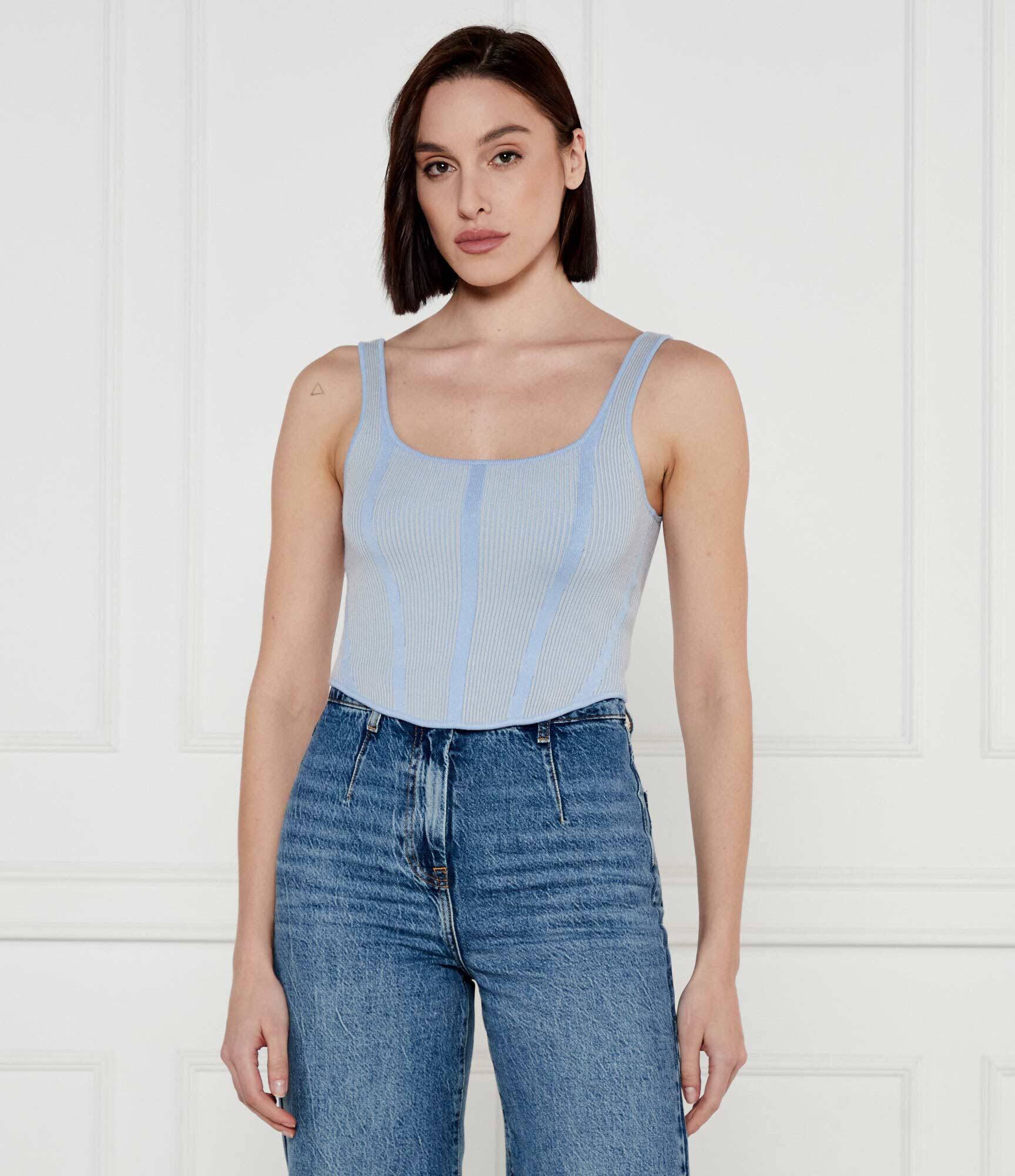 Patrizia Pepe Bluză 2 în 1 | Slim Fit