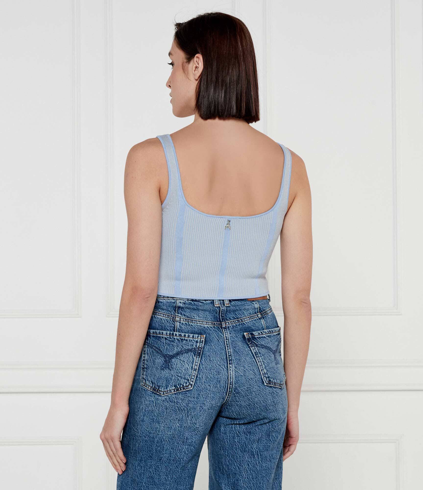 Patrizia Pepe Bluză 2 în 1 | Slim Fit