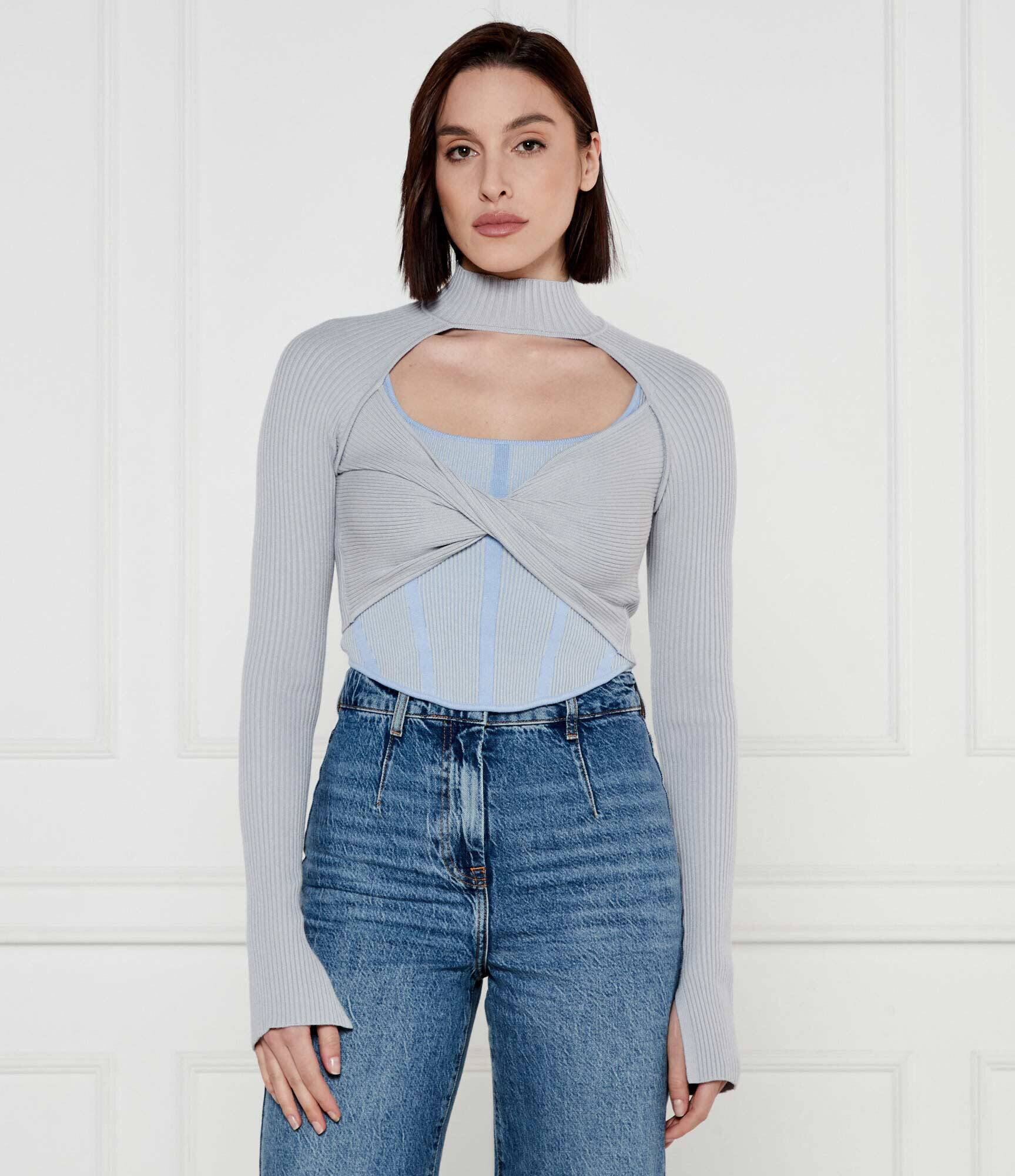 Patrizia Pepe Bluză 2 în 1 | Slim Fit