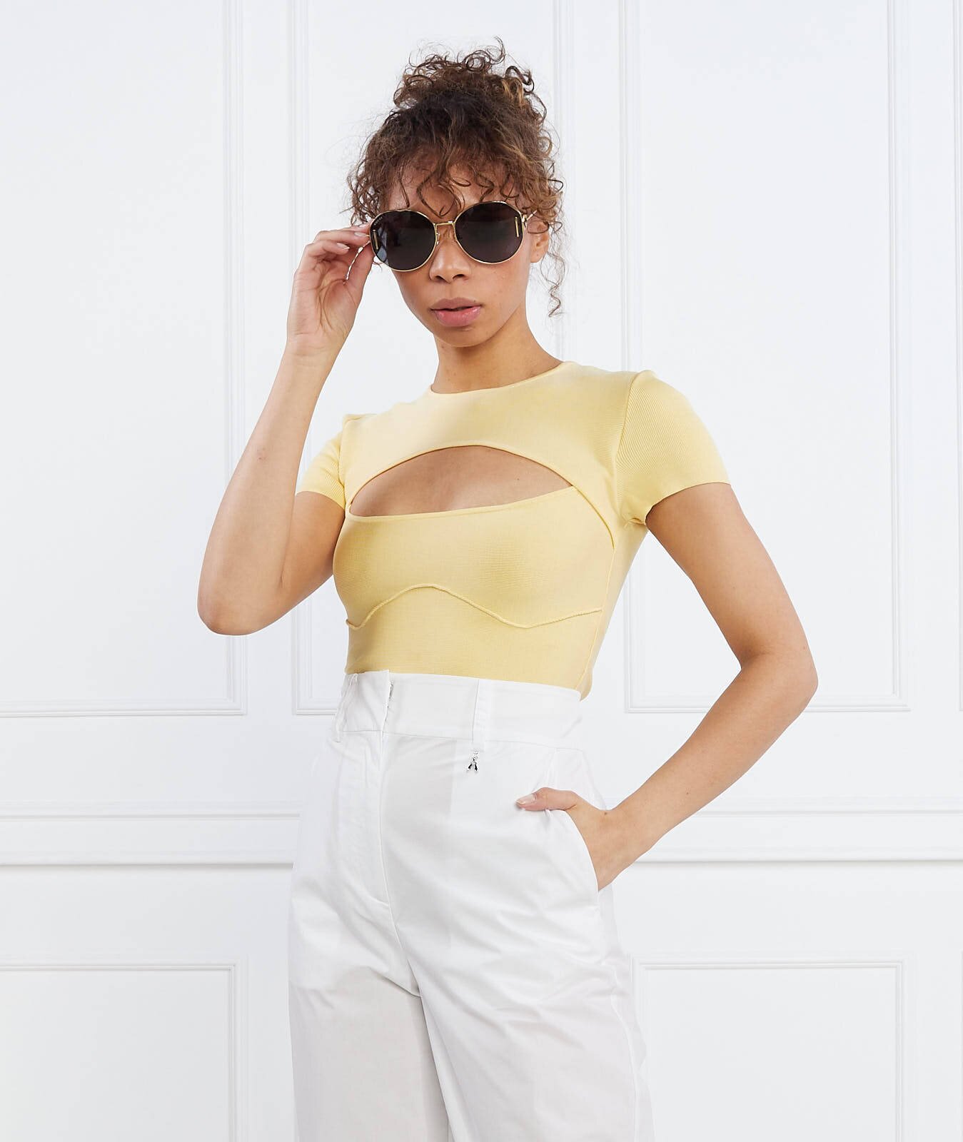 Patrizia Pepe Bluză MAGLIA/KNIT | Slim Fit