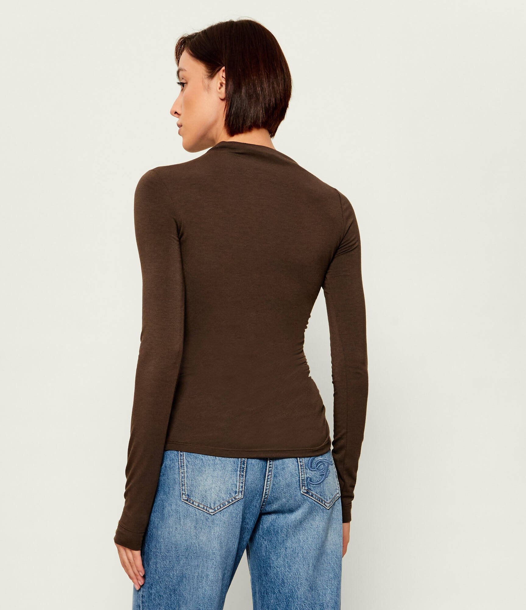 Patrizia Pepe Bluză | Slim Fit cu adaos de lână