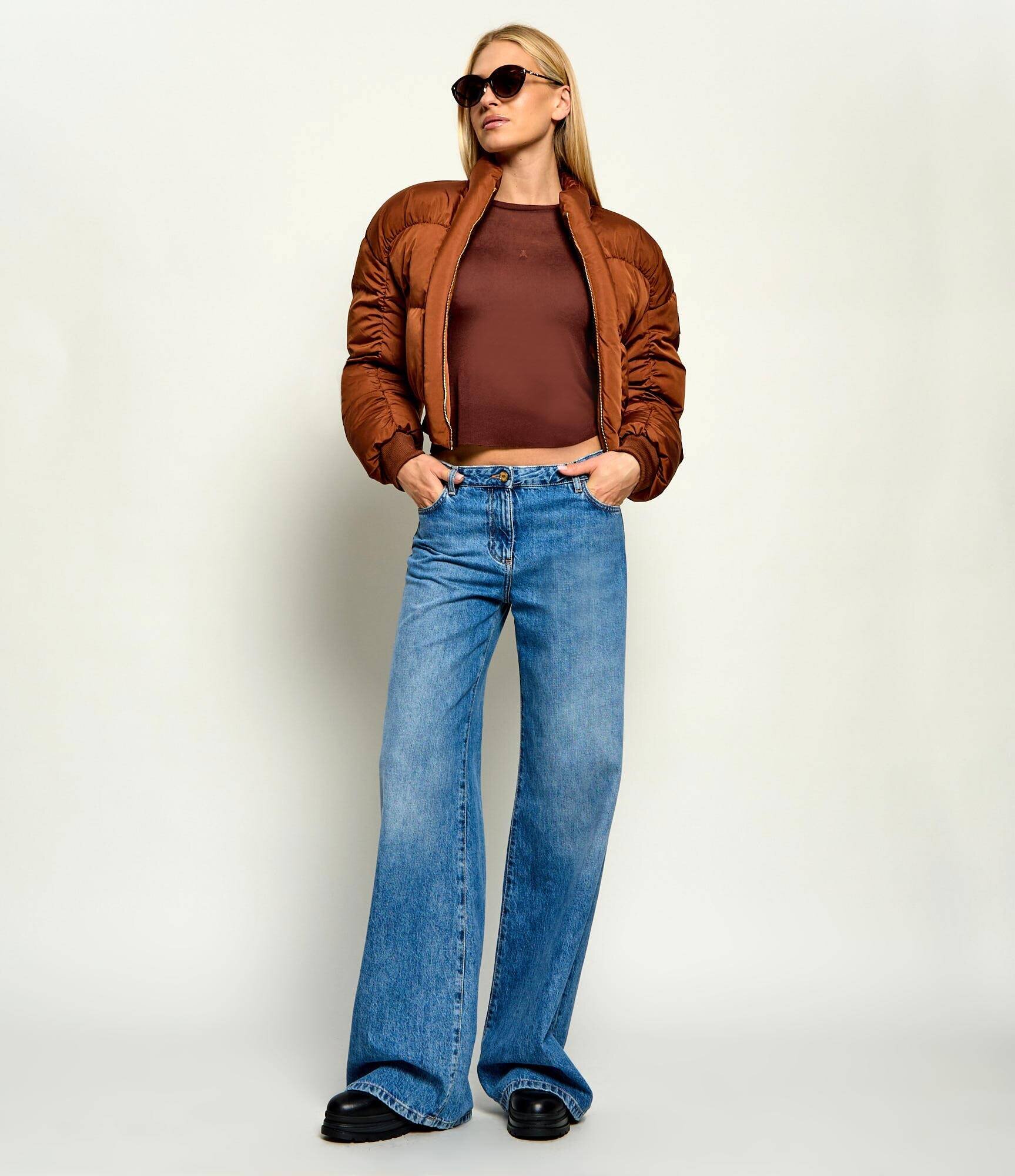 Patrizia Pepe Bluză | Slim Fit | cu adaos de mătase și cașmir