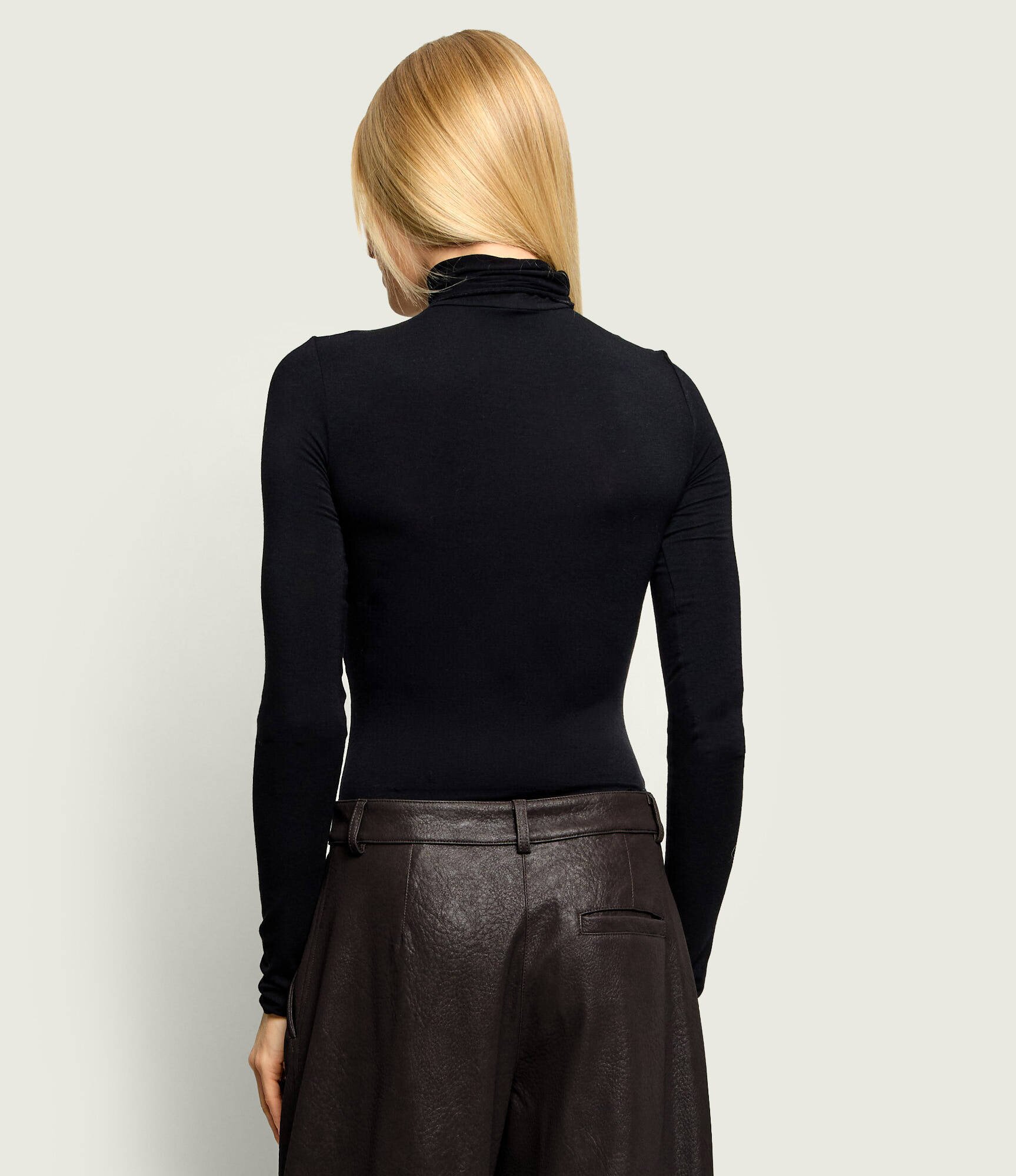 Patrizia Pepe Body | Slim Fit cu adaos de lână