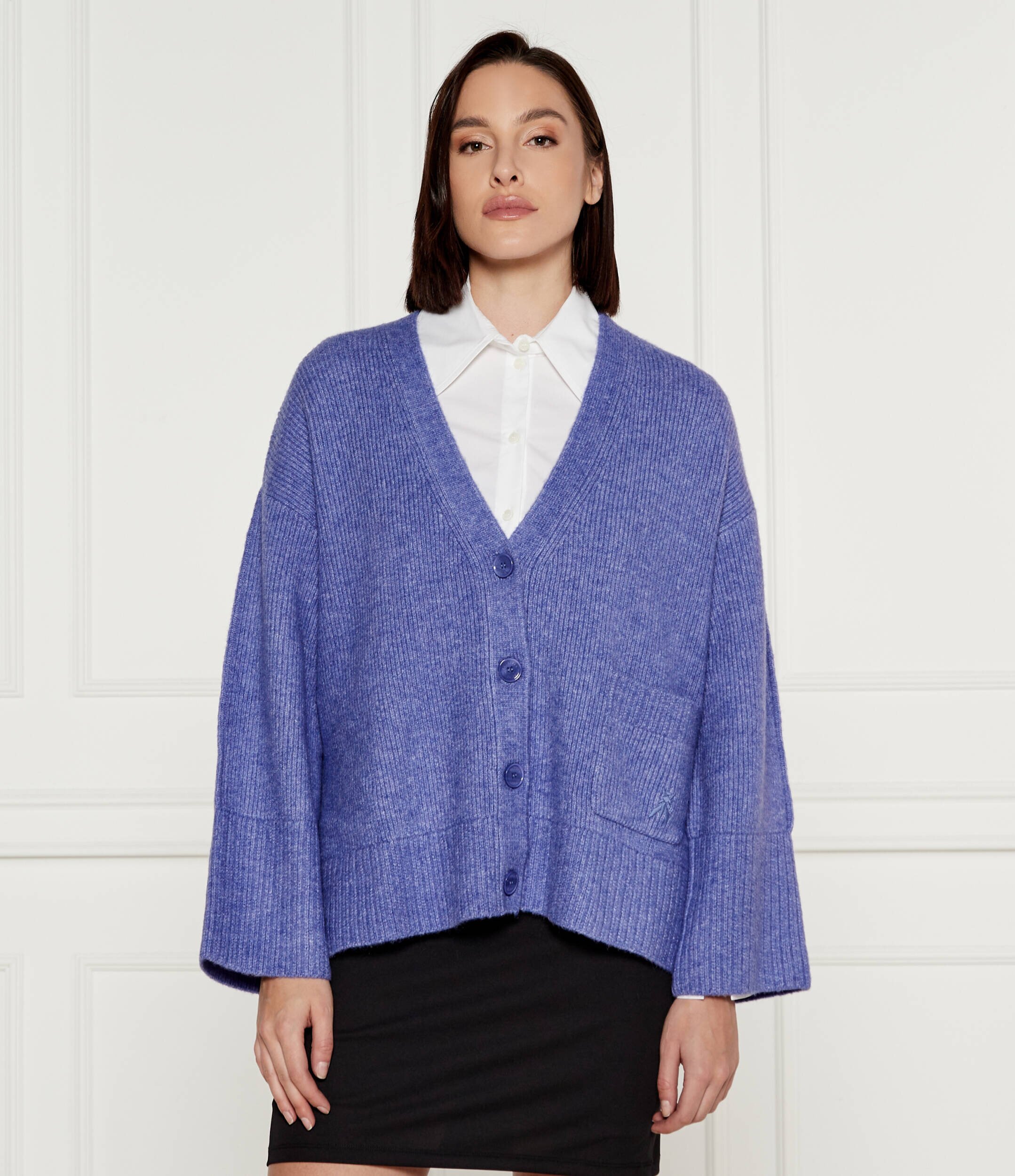 Patrizia Pepe Cardigan | Loose fit cu adaos de lână