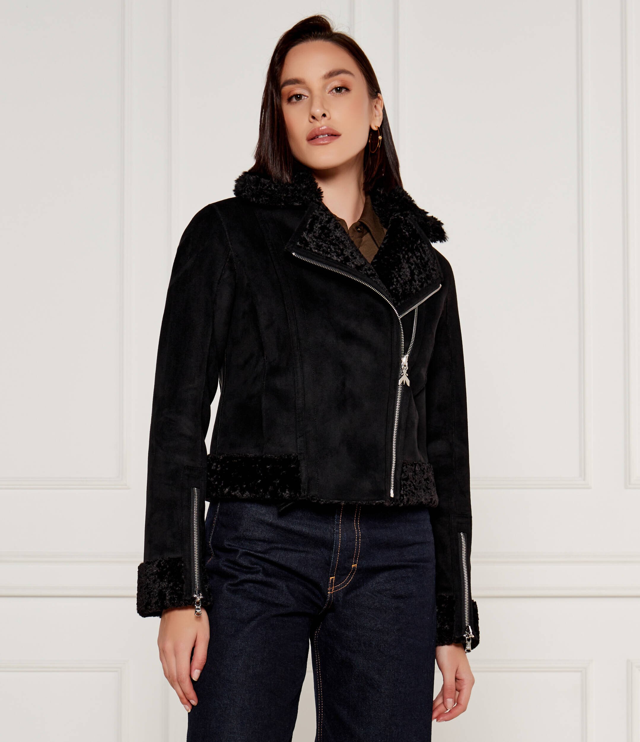Patrizia Pepe Cu două fețe geacă | Cropped Fit