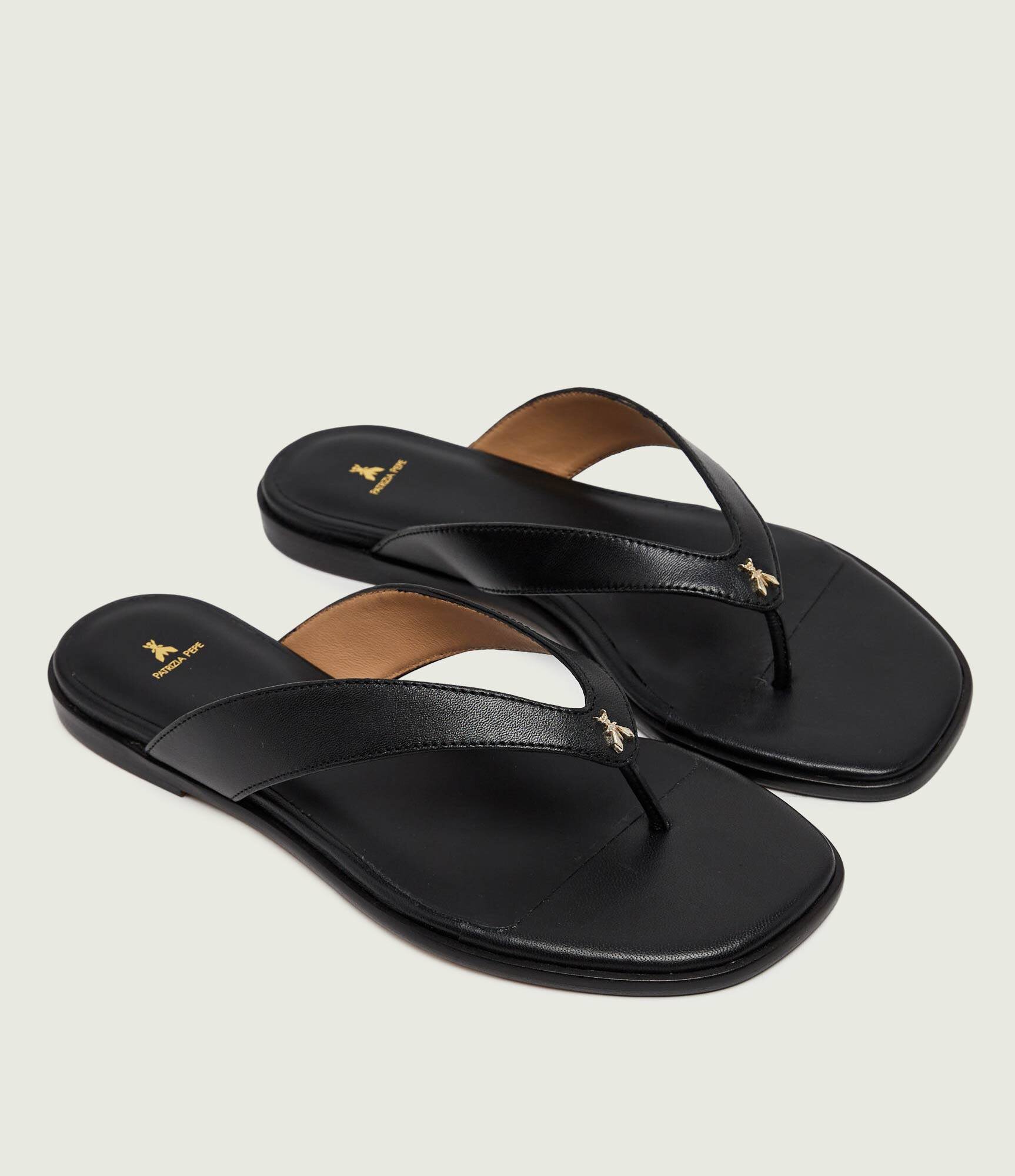 Patrizia Pepe De piele flip flops