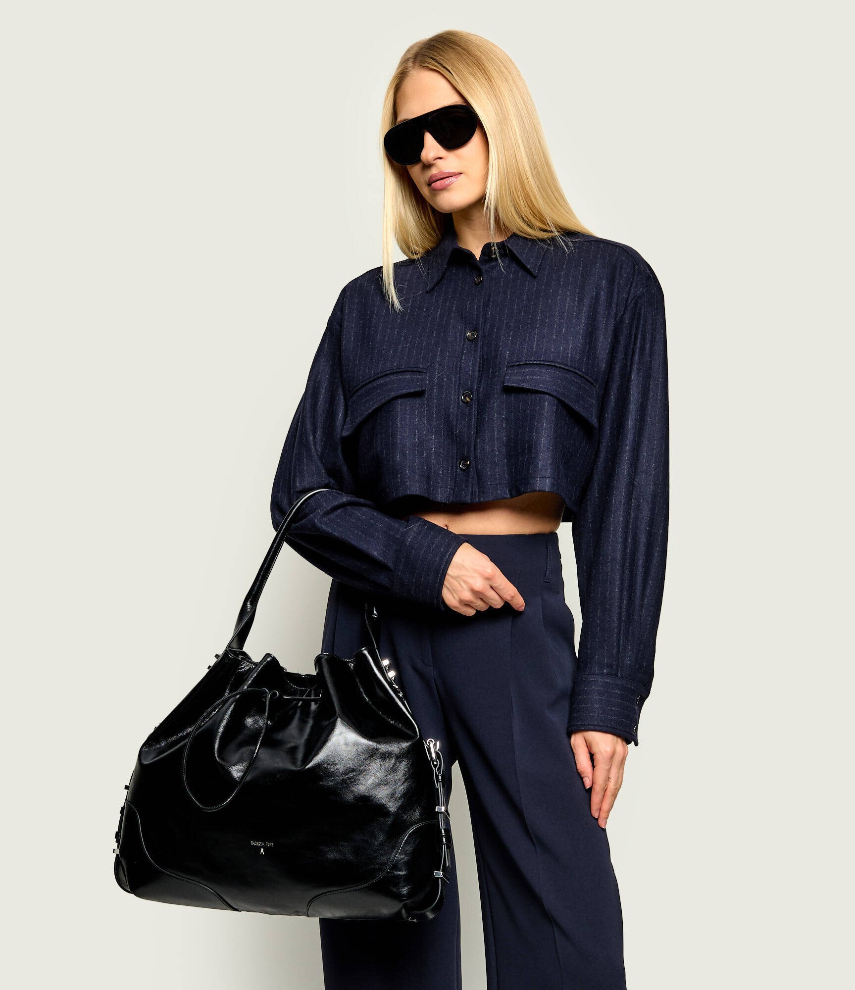 Patrizia Pepe De piele geantă shopper Horse Belt