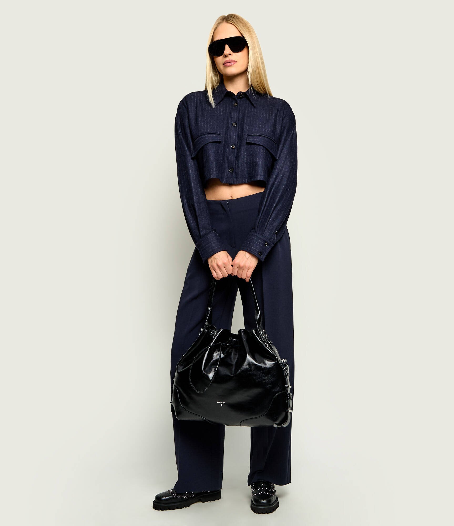 Patrizia Pepe De piele geantă shopper Horse Belt