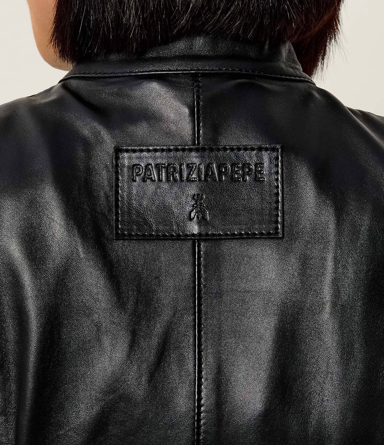 Patrizia Pepe Geacă de piele | Cropped Fit