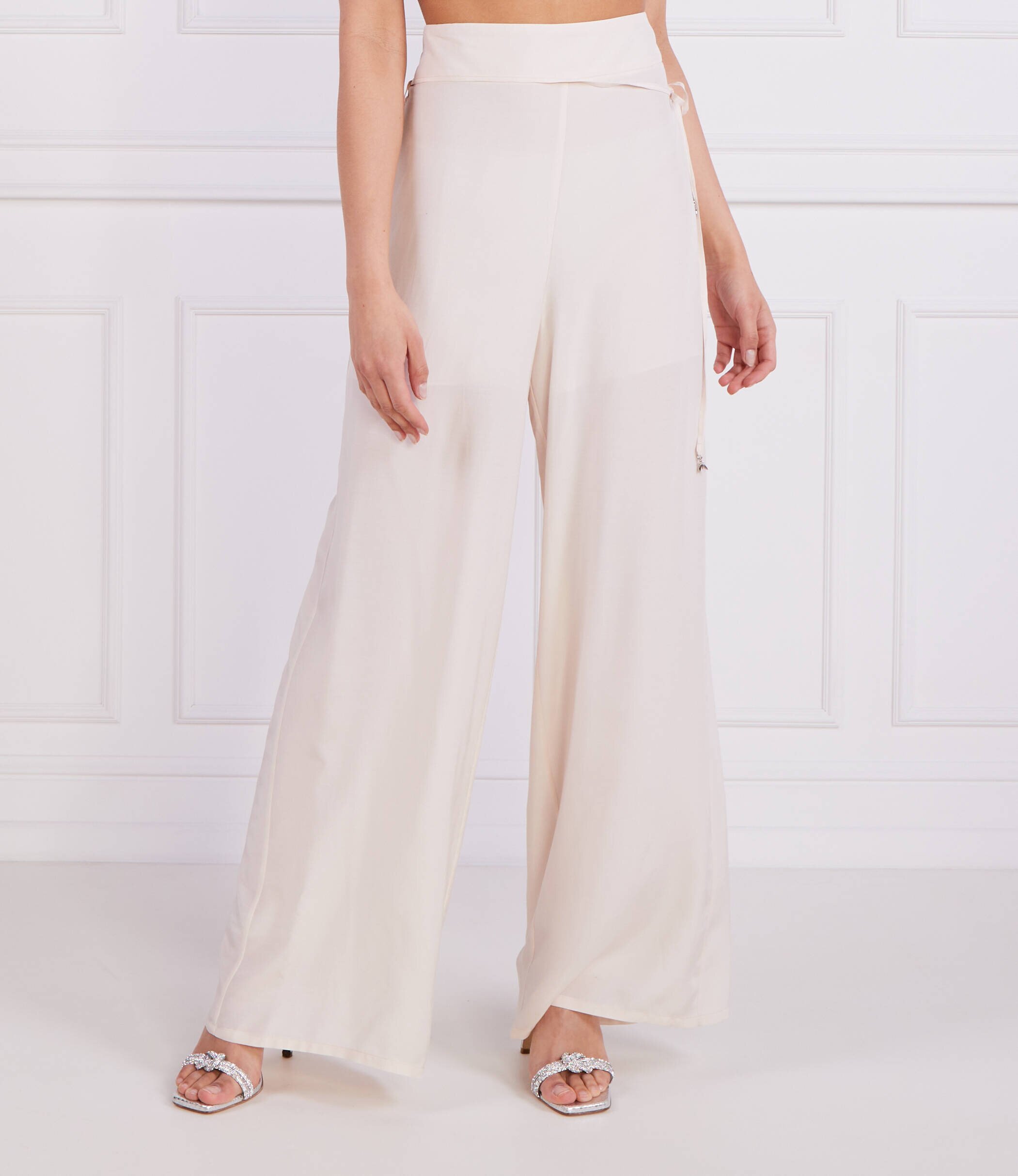 Patrizia Pepe Pantaloni cu cordon Palazzo | Loose fit