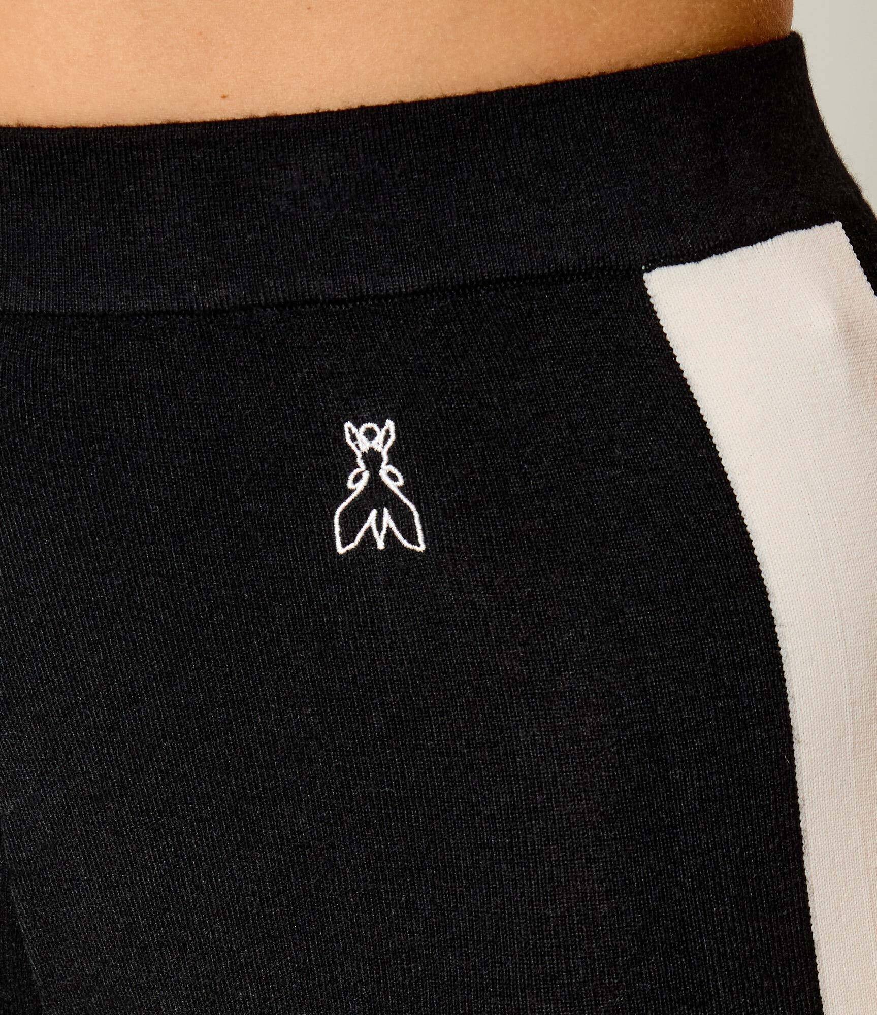 Patrizia Pepe Pantaloni de tricot | flare fit cu adaos de lână