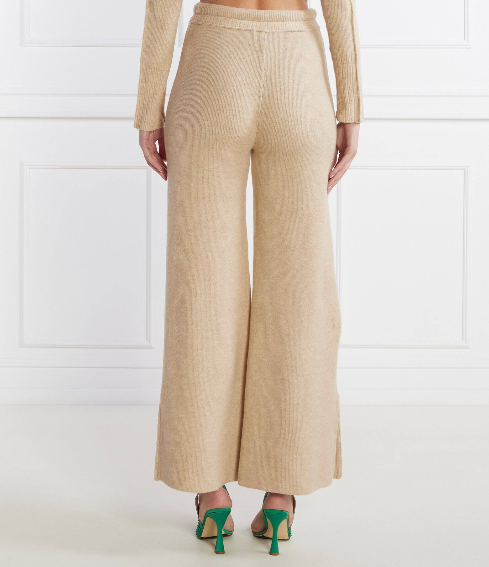 Patrizia Pepe Pantaloni de tricot | Relaxed fit cu adaos de lână