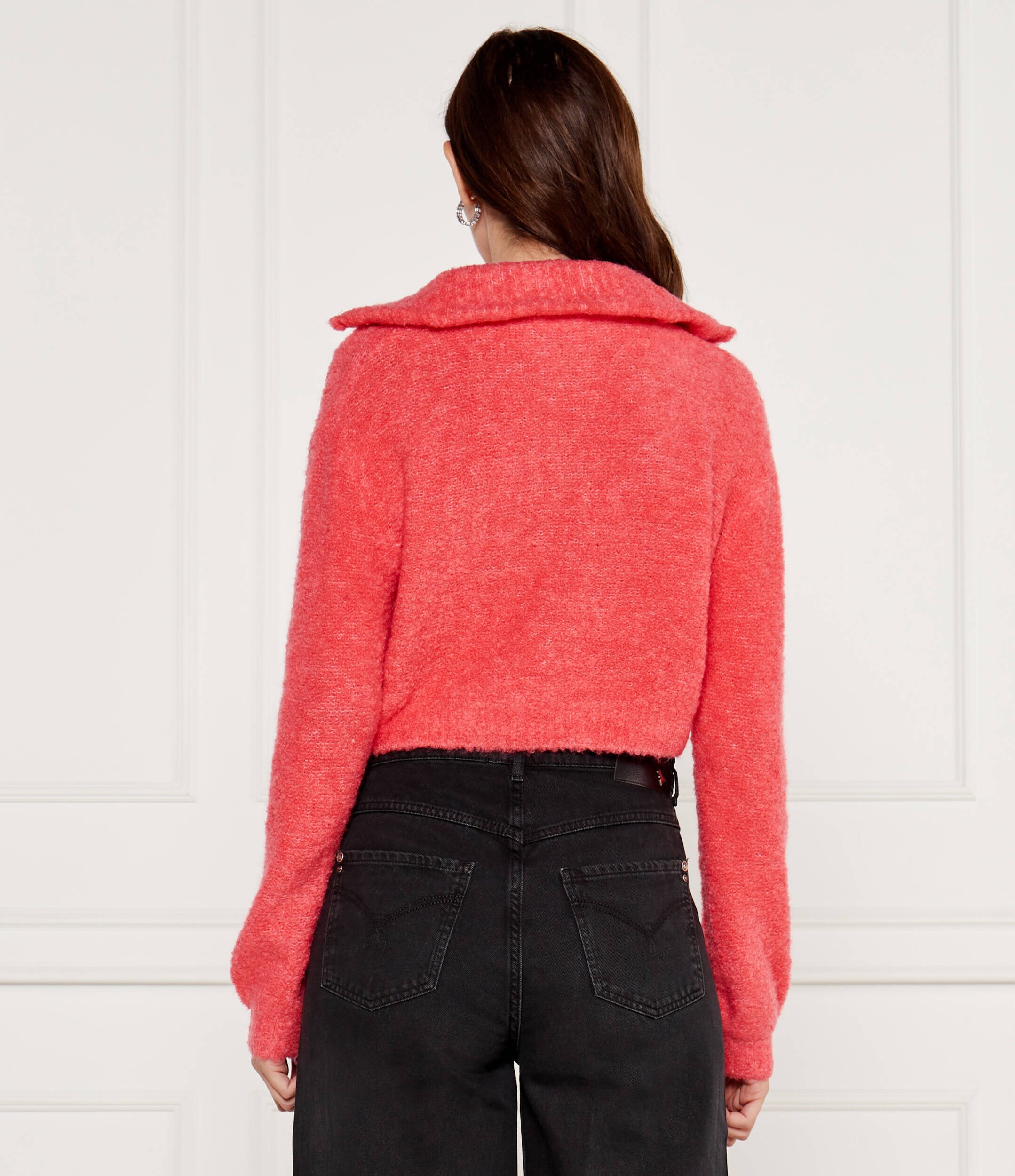 Patrizia Pepe Pulover | Cropped Fit cu adaos de lână