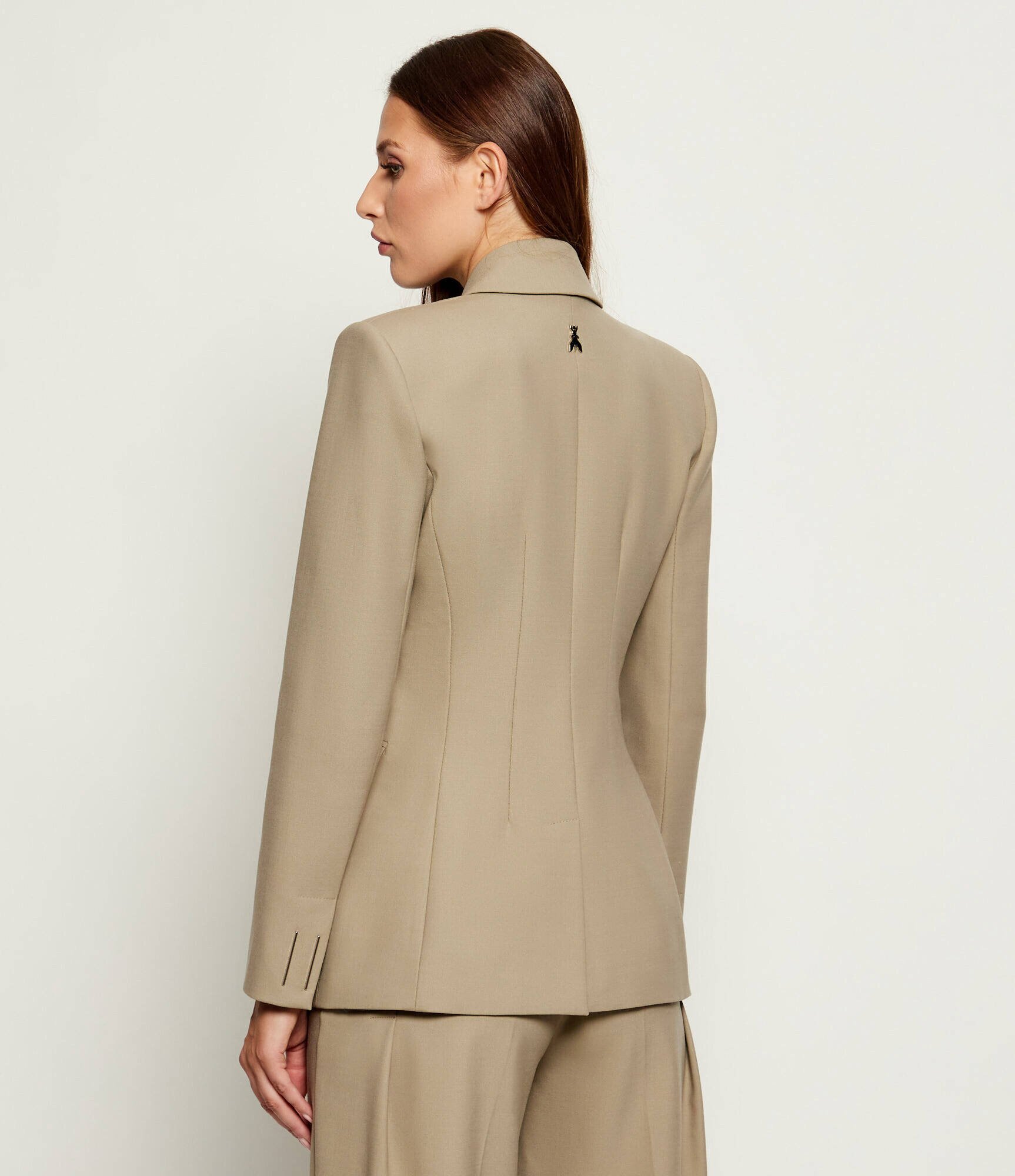 Patrizia Pepe Sacou | Slim Fit cu adaos de lână