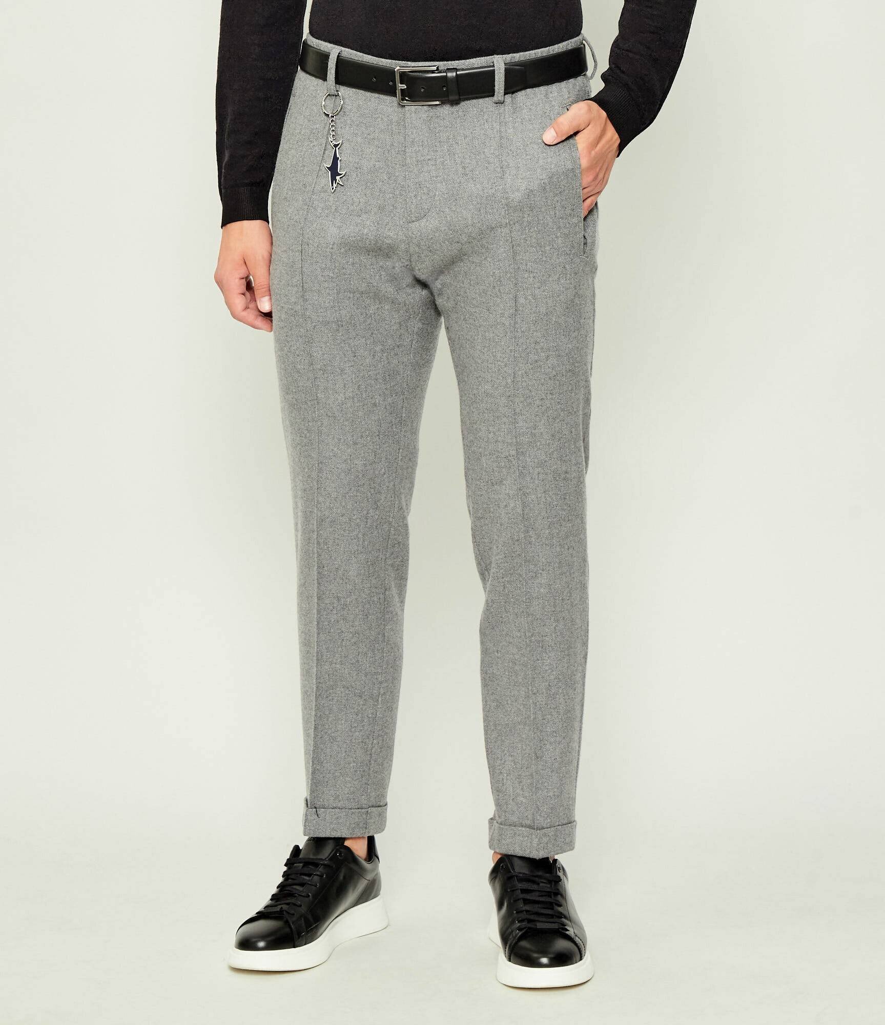 PAUL&SHARK De lână pantaloni chino | Regular Fit cu adaos de cașmir