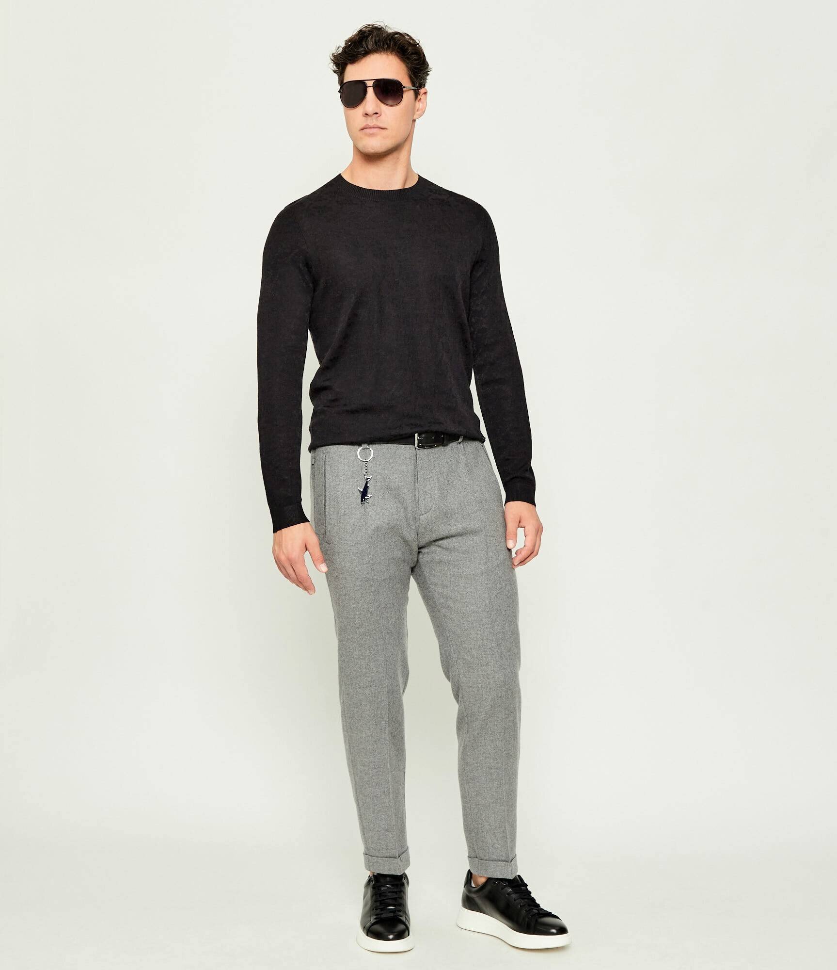 PAUL&SHARK De lână pantaloni chino | Regular Fit cu adaos de cașmir
