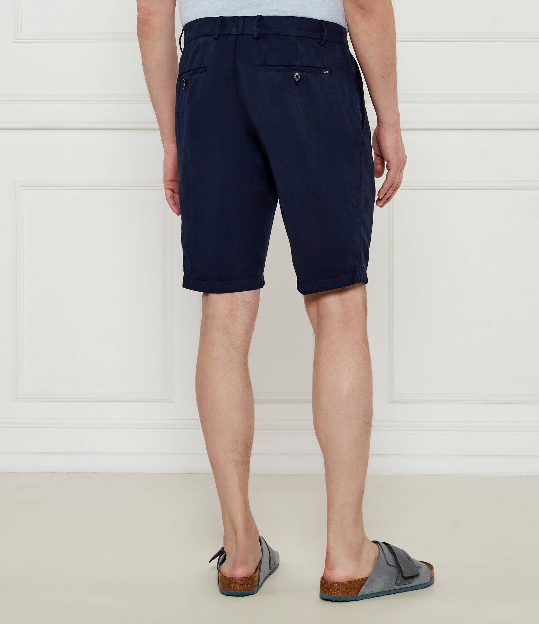 PAUL&SHARK Pantaloni scurți chino | regular fit | cu adaos de in