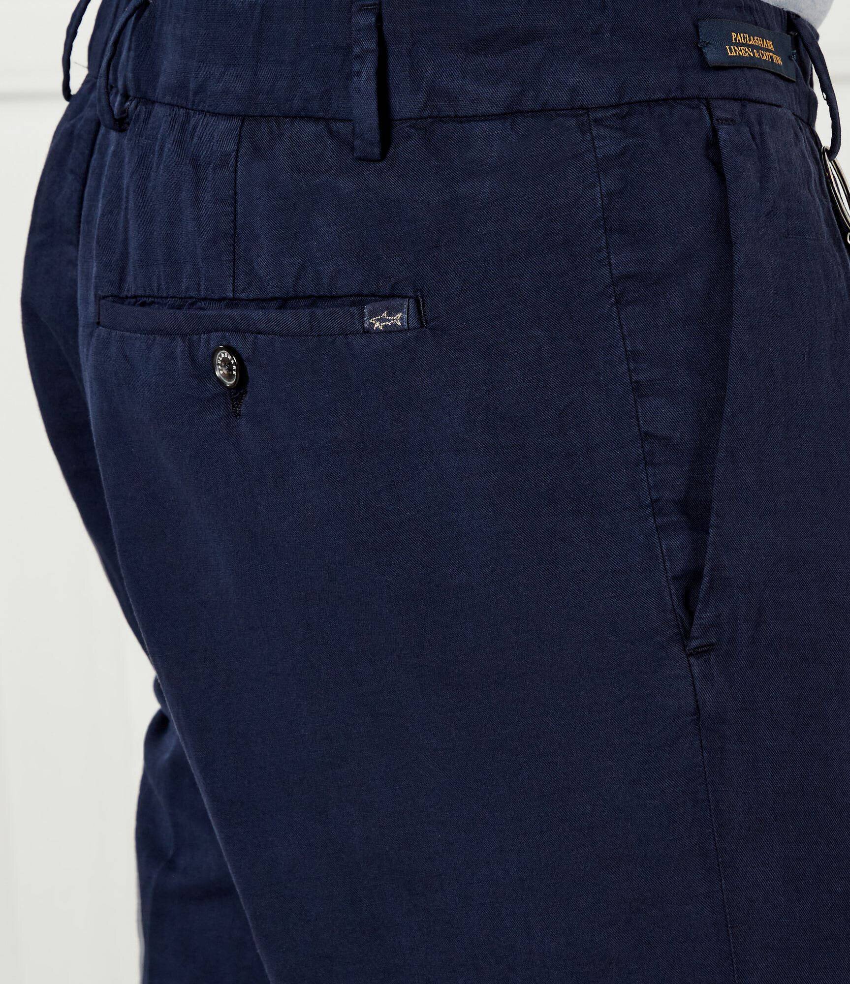 PAUL&SHARK Pantaloni scurți chino | regular fit | cu adaos de in