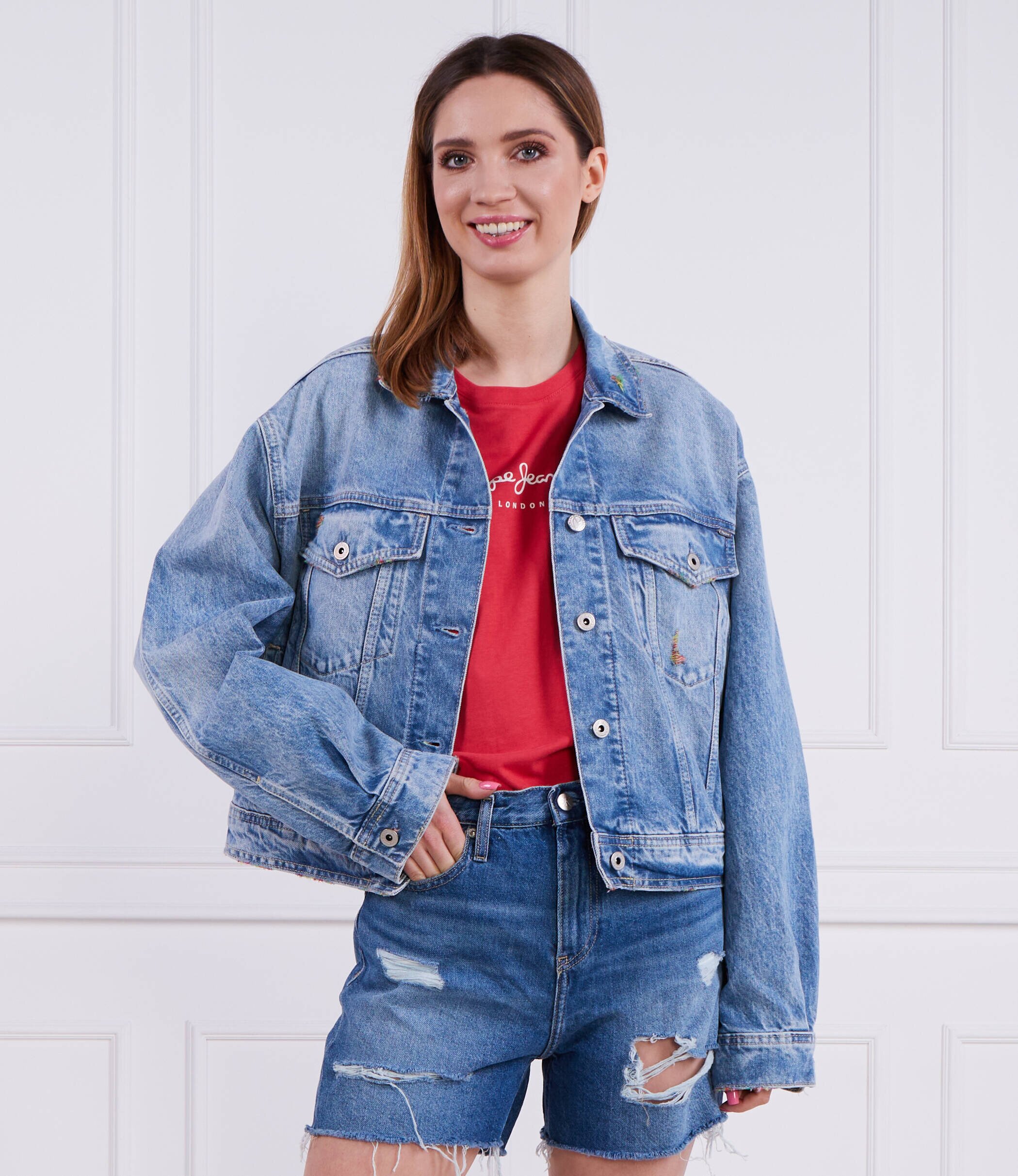 Pepe Jeans London Geacă de blug TURNER RAINBOW | Regular Fit