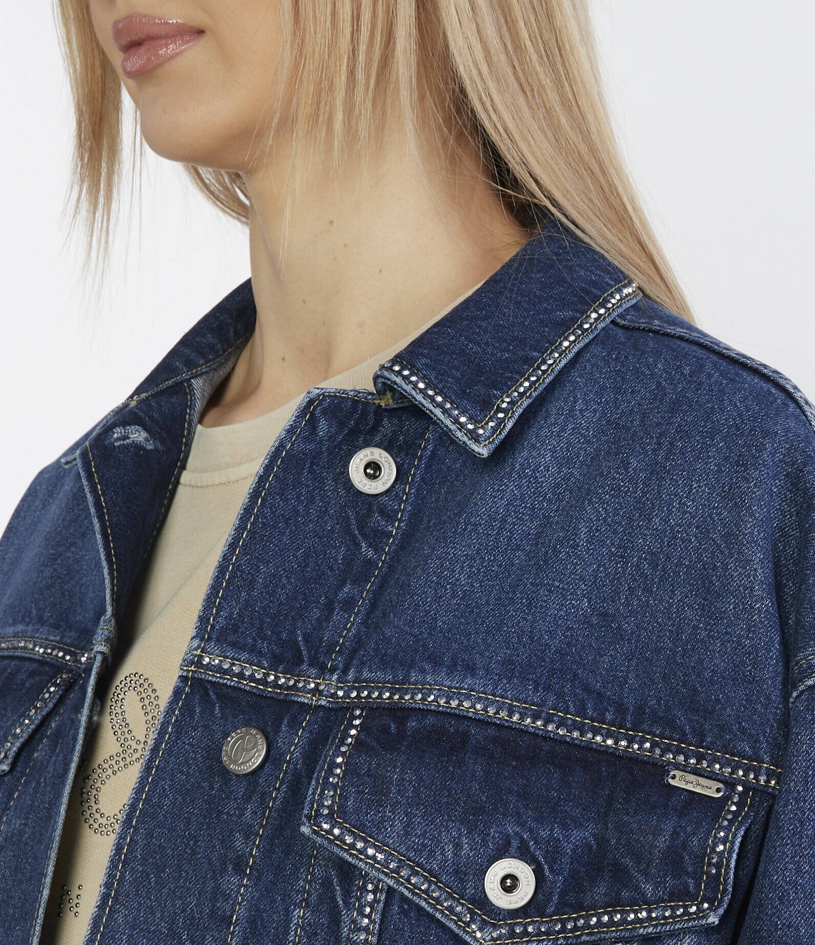 Pepe Jeans London Geacă de blug TURNER SPARKLE | Regular Fit