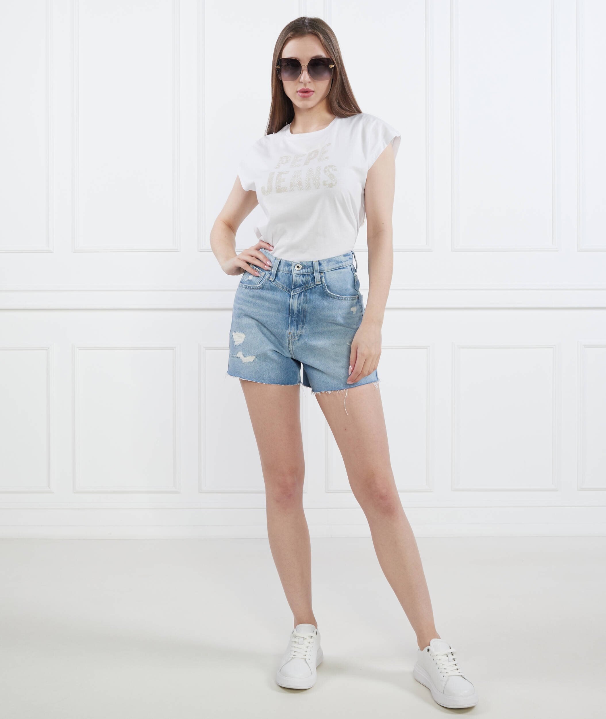 Pepe Jeans London Pantaloni scurți Rachel | Regular Fit | denim