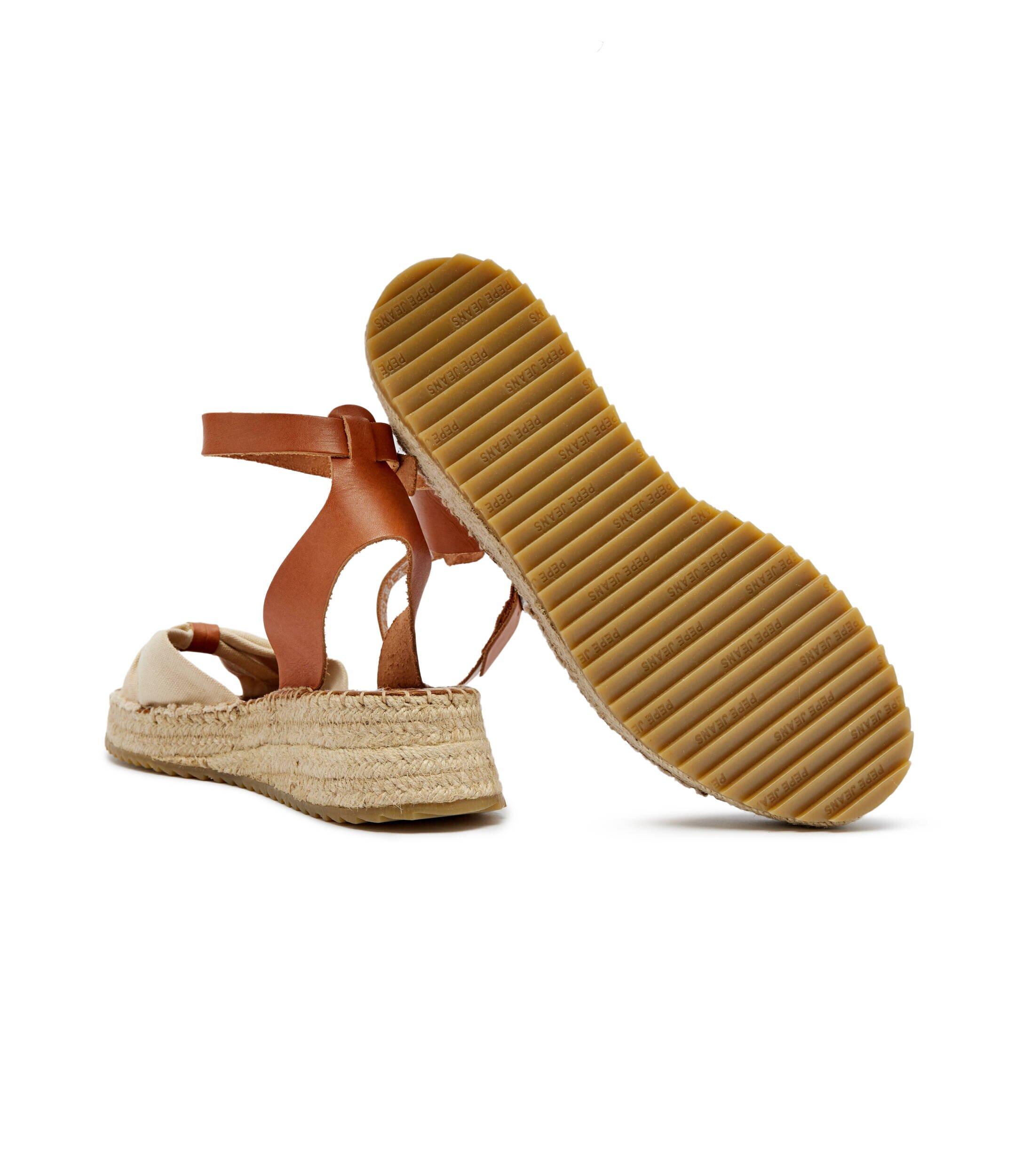 Pepe Jeans London Sandale Kate One cu adaos de piele