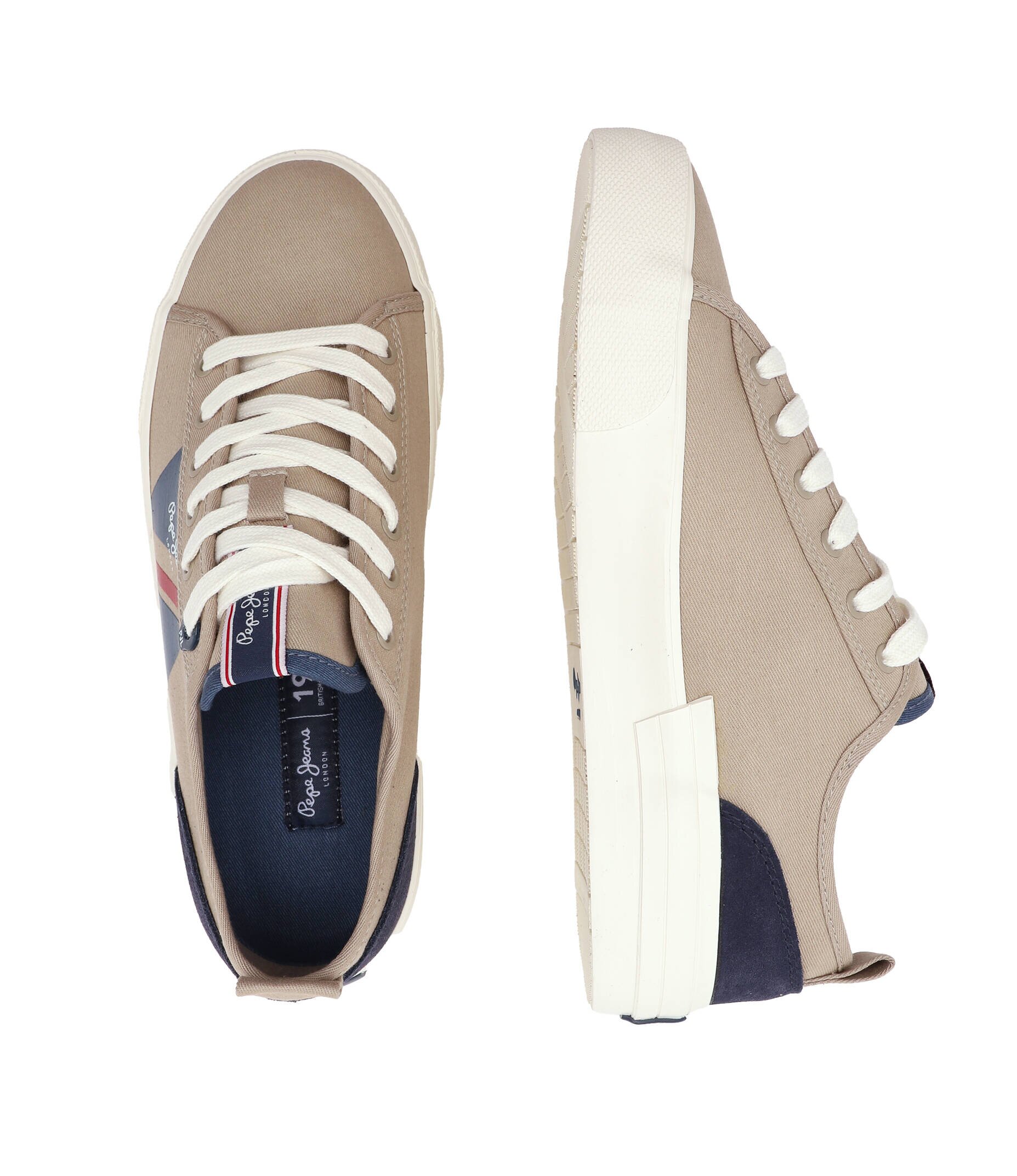 Pepe Jeans London Teniși ALLEN FLAG cu adaos de piele