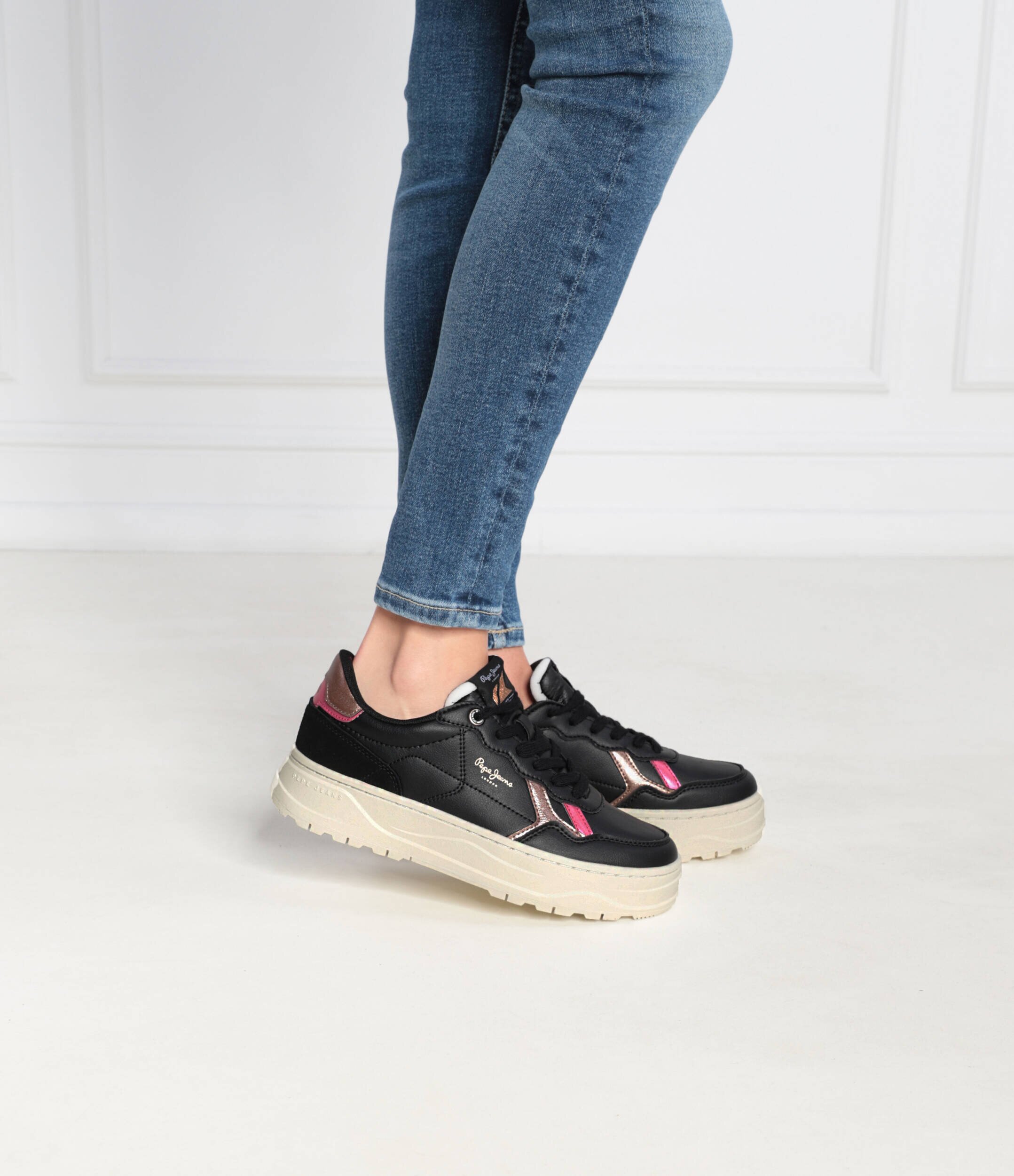 Pepe Jeans London Teniși din piele Kore Poppy