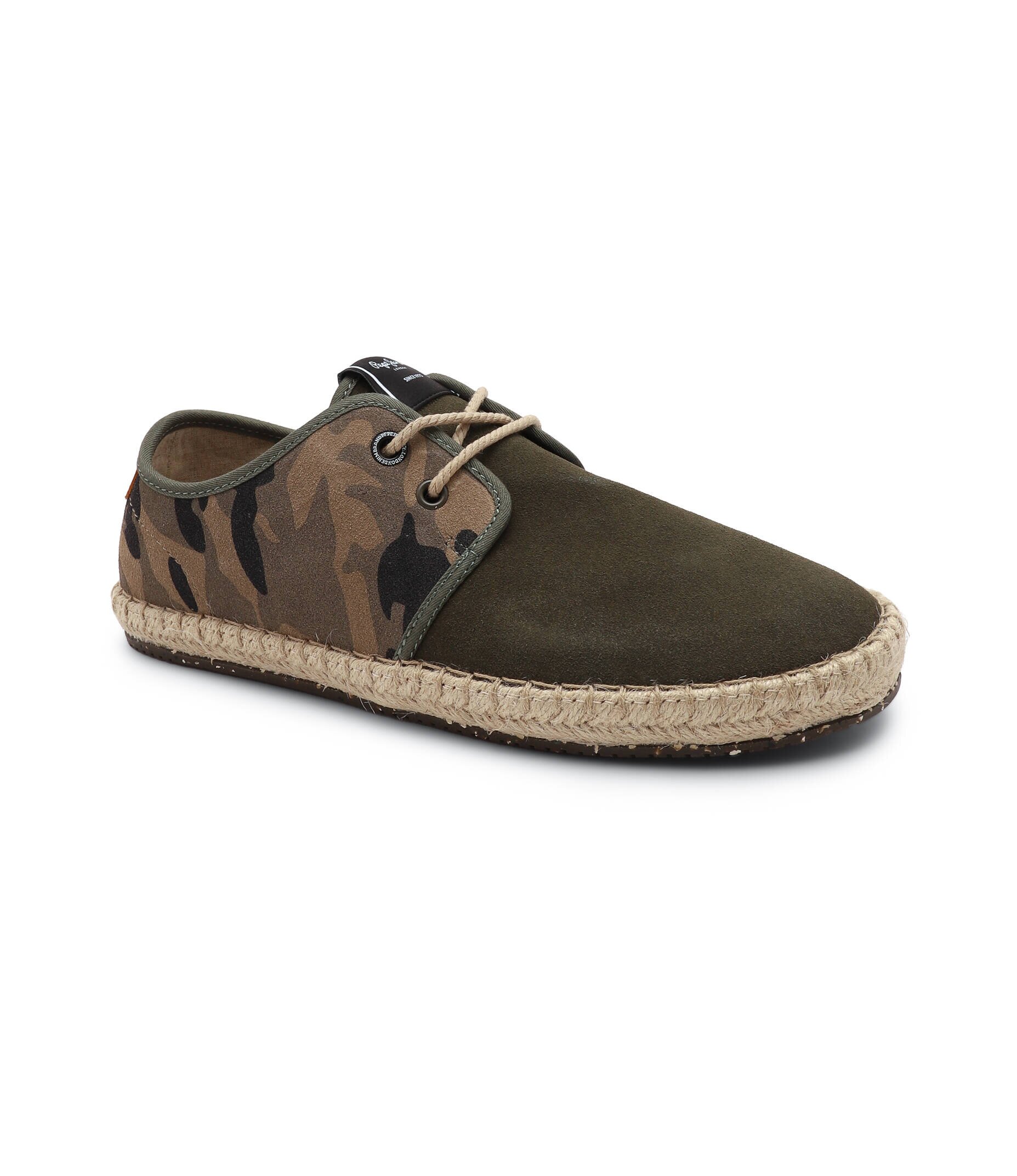 Pepe Jeans London Teniși TOURIST CLAIC CAMO cu adaos de piele