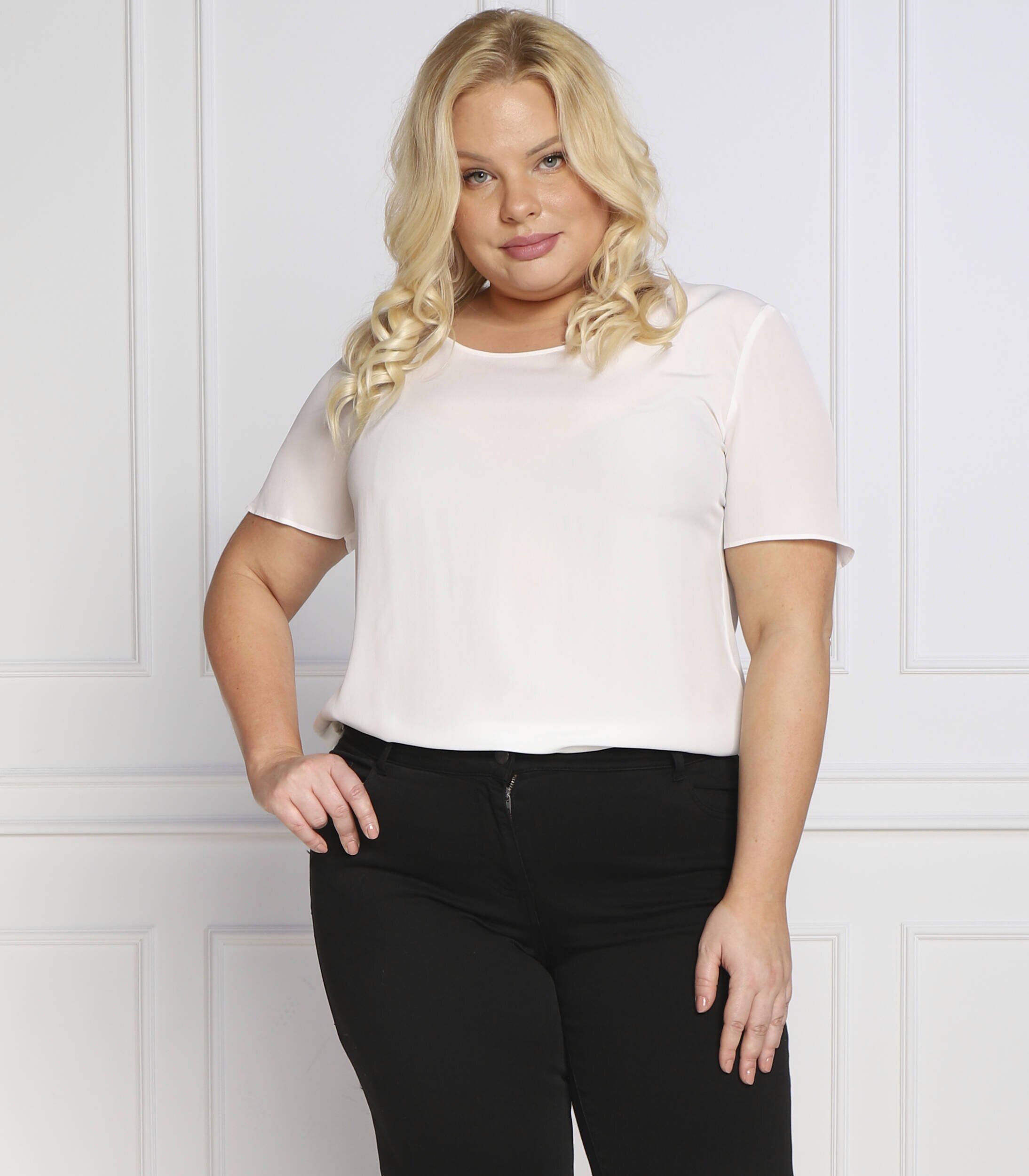 PERSONA BY MARINA RINALDI Bluză BELLA pluse size | Regular Fit | z dodatkiem jedwabiu