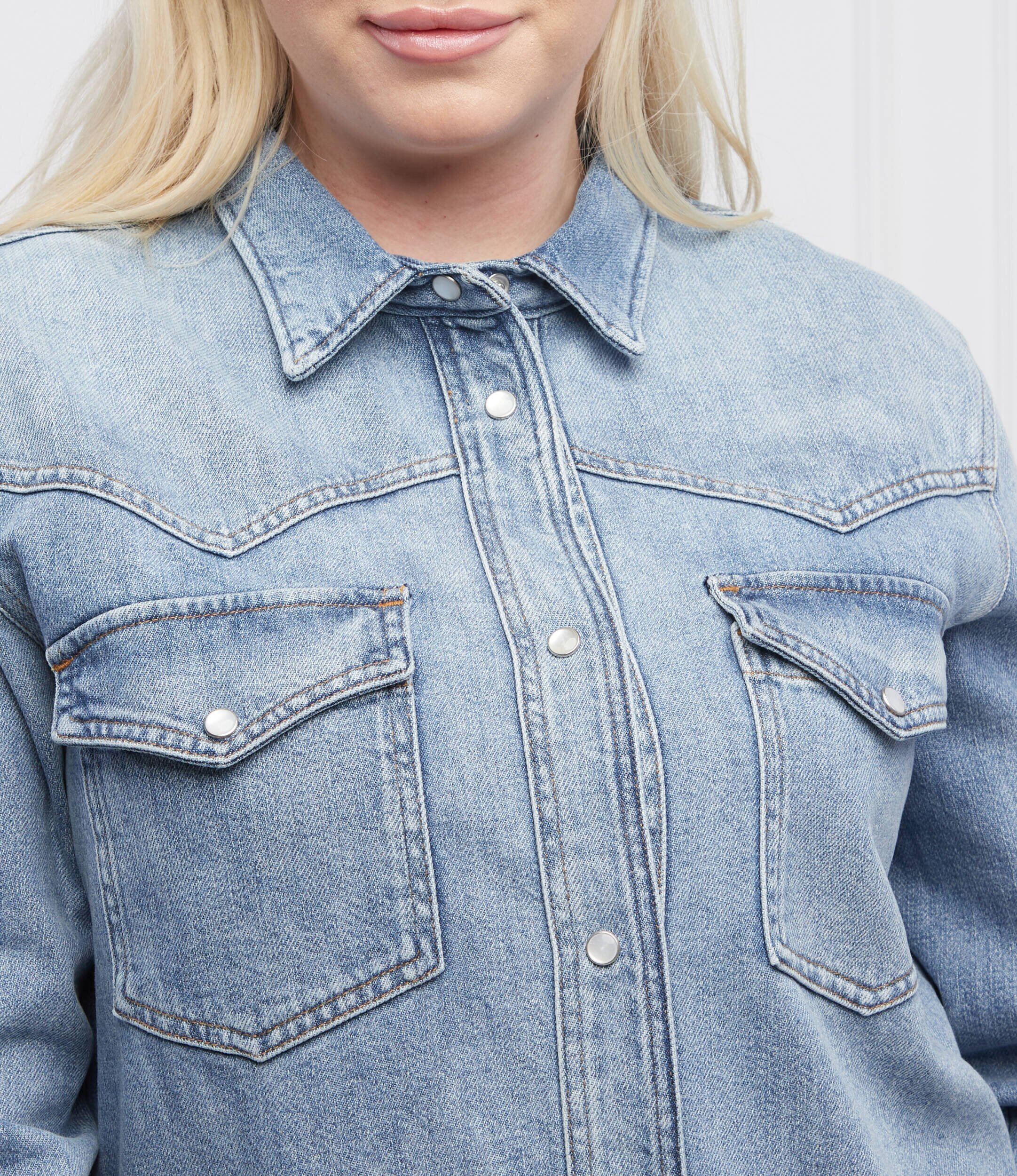 PERSONA BY MARINA RINALDI Cămașă FARRO Plus size | Regular Fit | denim