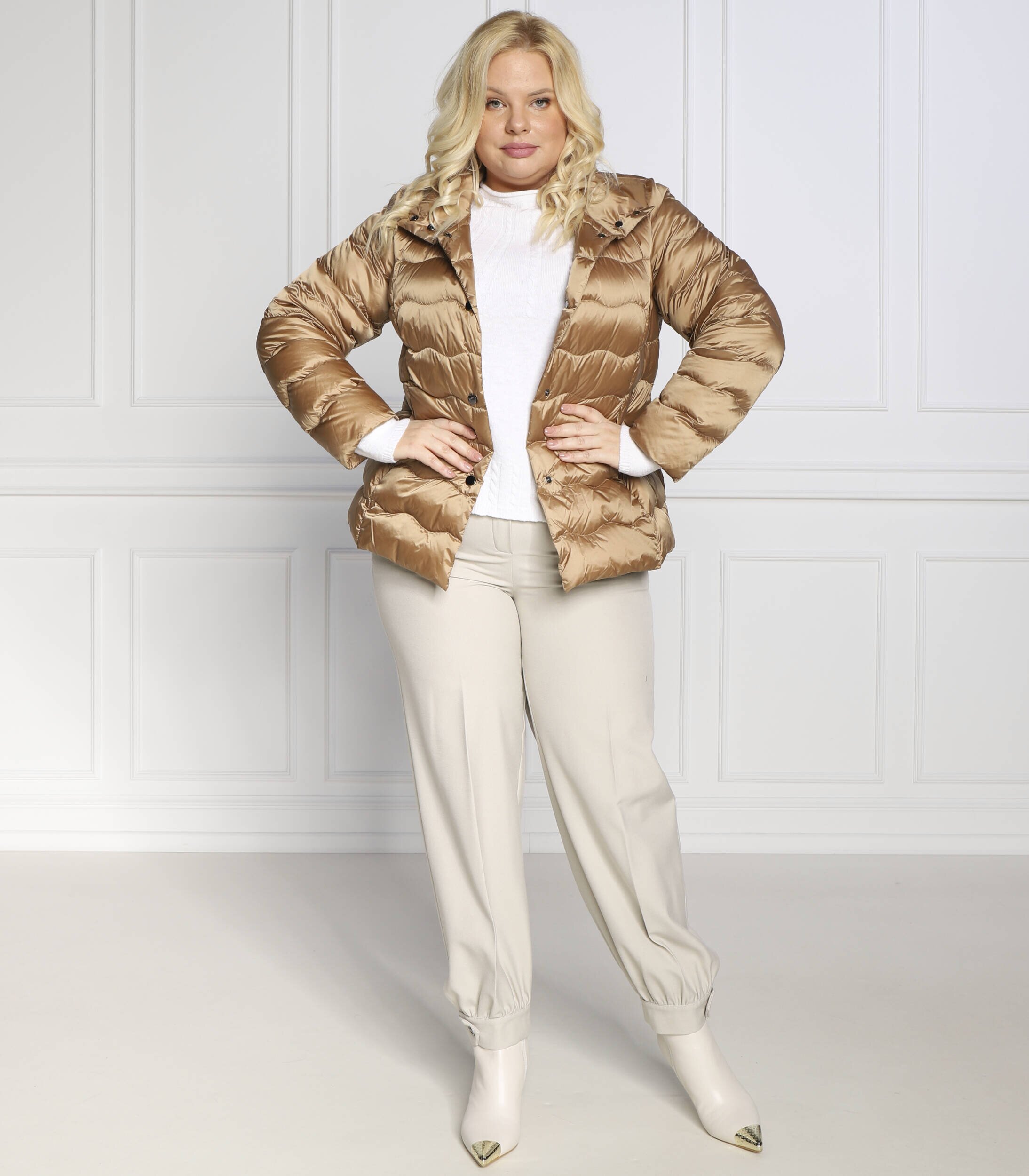 PERSONA BY MARINA RINALDI Pulover AIRONE plus size | Regular Fit cu adaos de lână și cașmir