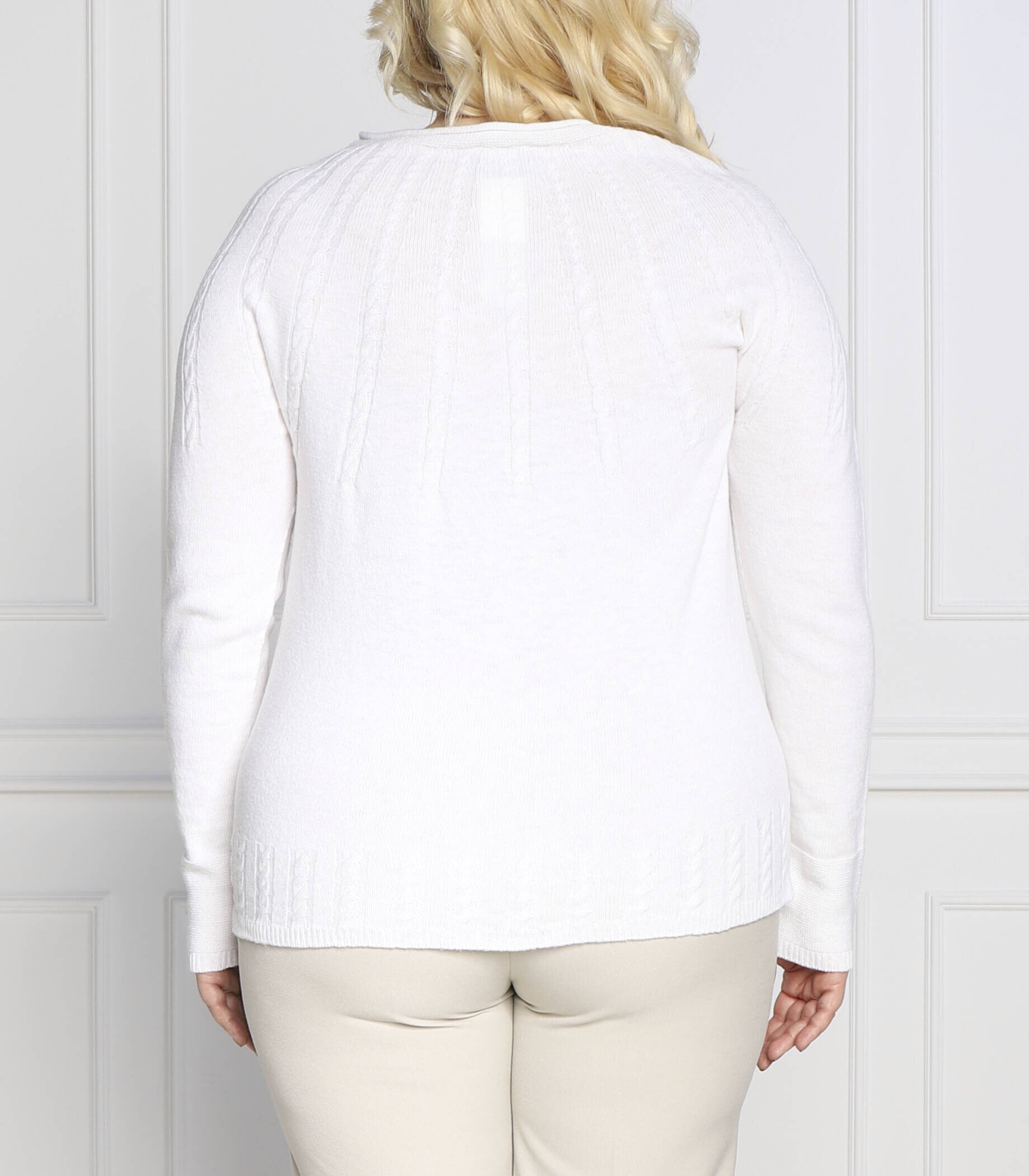 PERSONA BY MARINA RINALDI Pulover AIRONE plus size | Regular Fit cu adaos de lână și cașmir