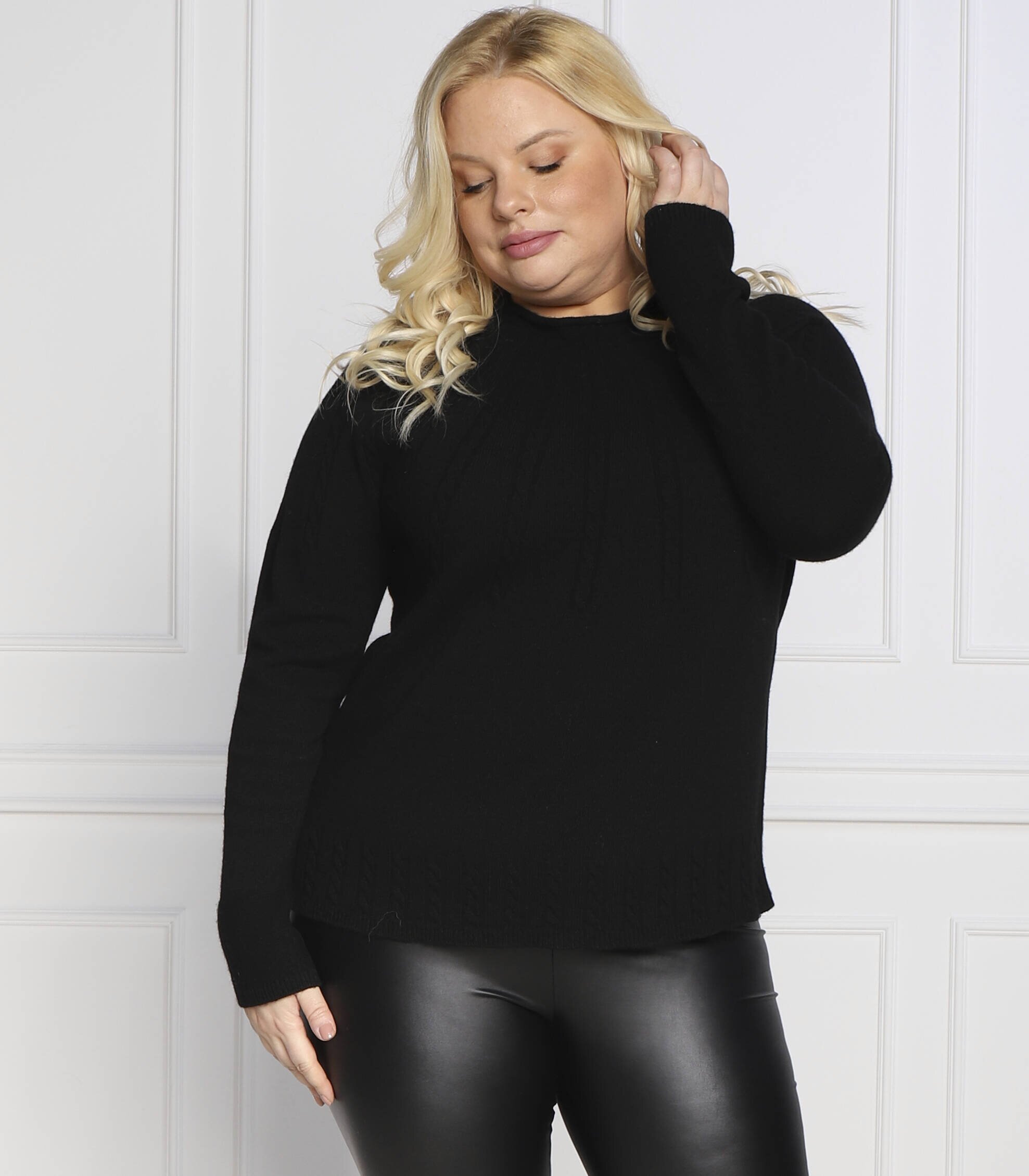 PERSONA BY MARINA RINALDI Pulover AIRONE plus size | Regular Fit | z dodatkiem wełny i kaszmiru