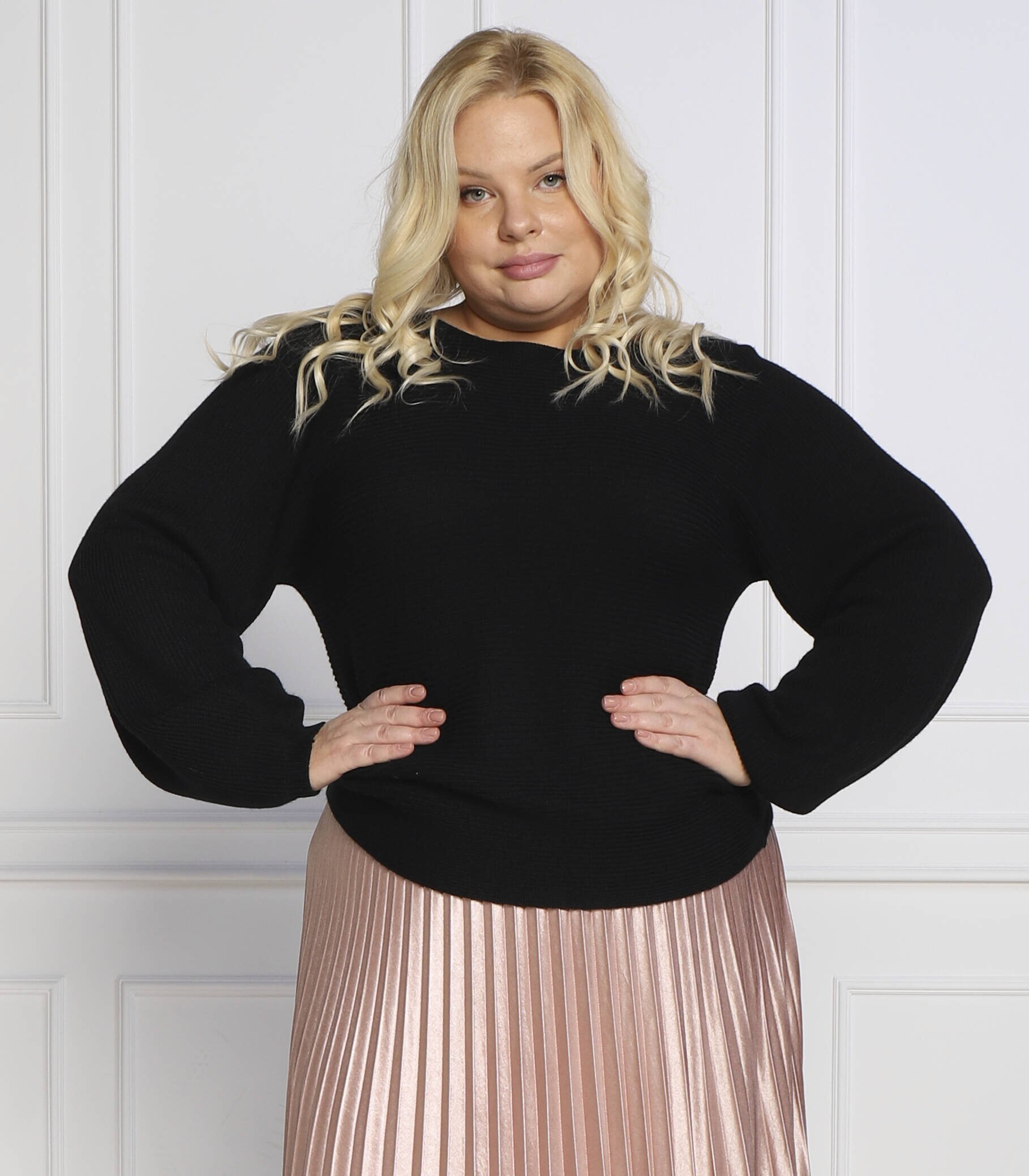 PERSONA BY MARINA RINALDI Pulover ATLANTICO Plus size | Regular Fit cu adaos de lână