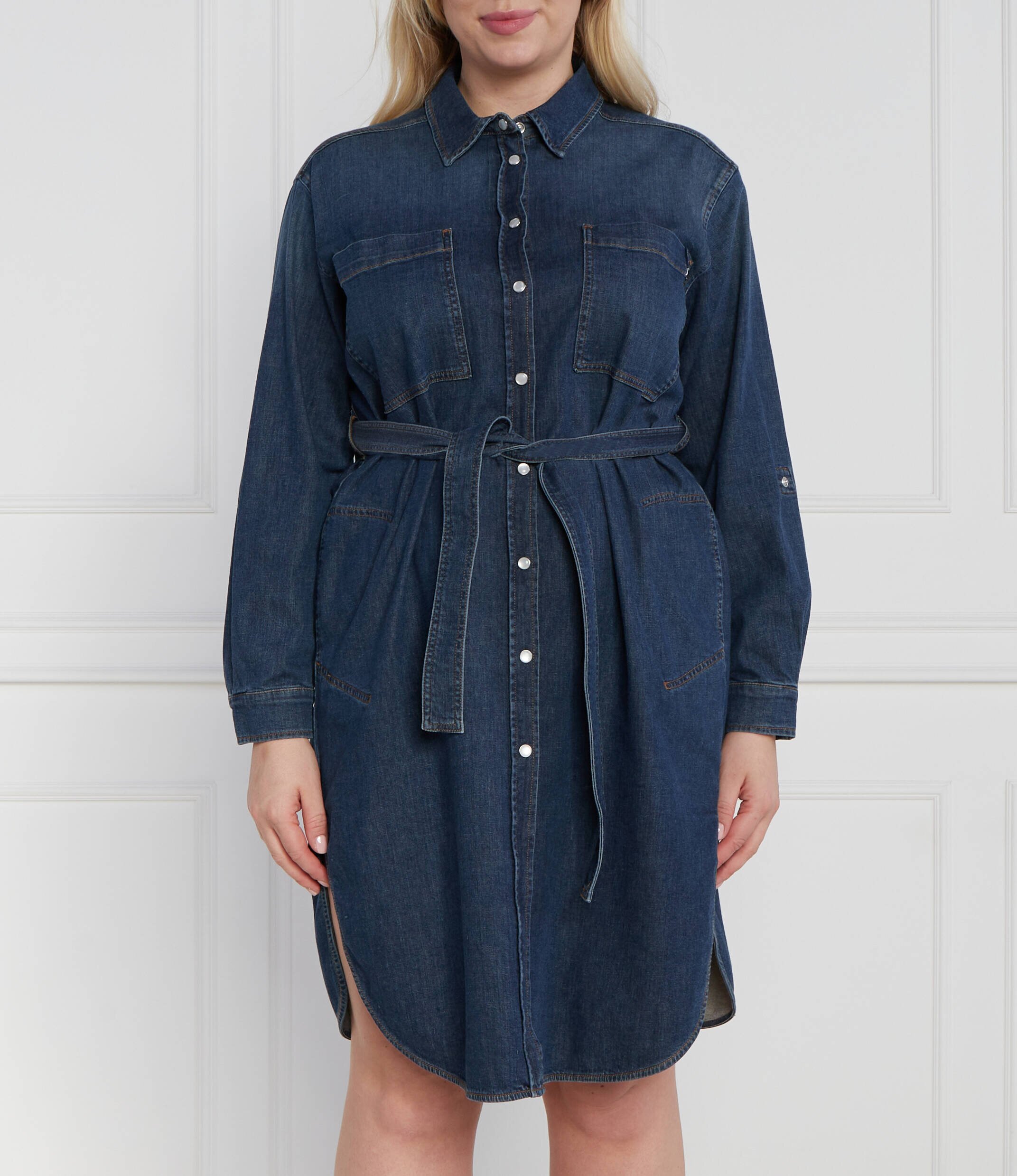 PERSONA BY MARINA RINALDI Rochie cu cordon plus size | denim
