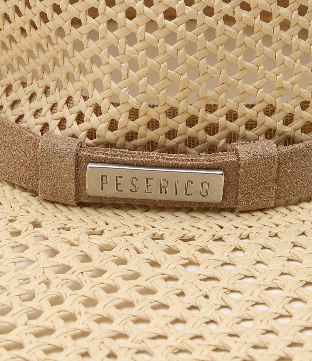 Peserico Pălărie cu adaos de piele