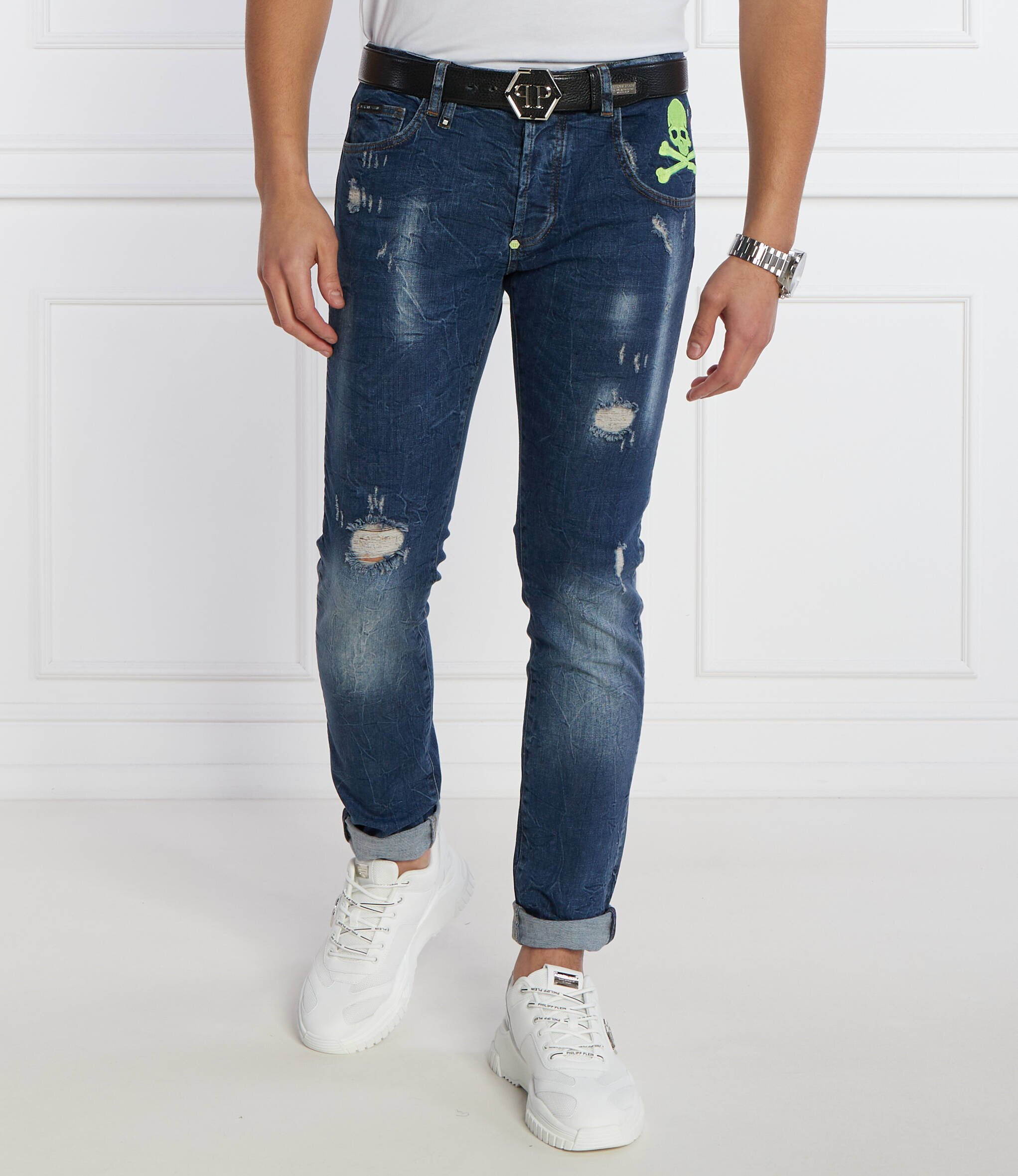 Philipp Plein Blugi Skull&Bones | Straight fit