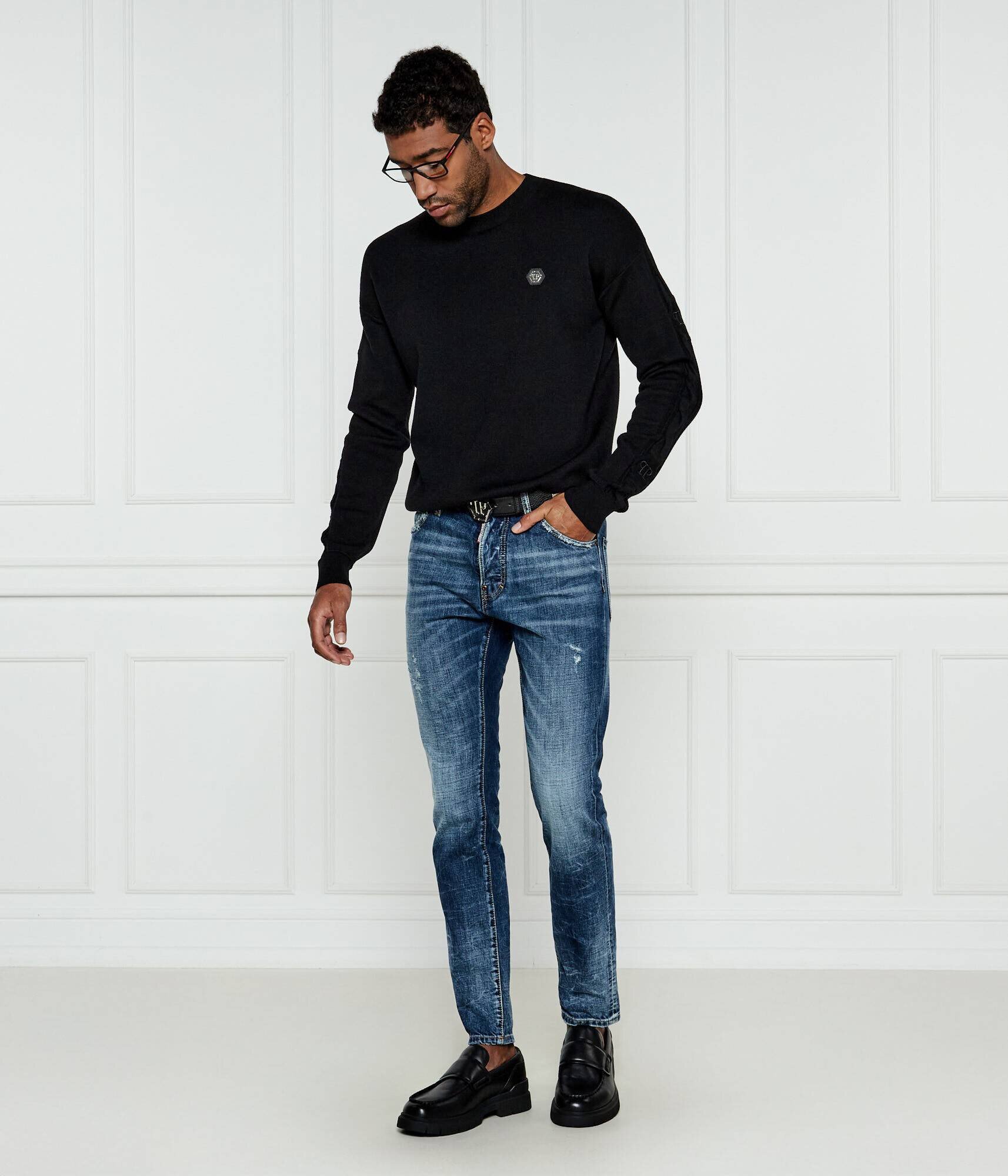 Philipp Plein De lână pulover | Regular Fit