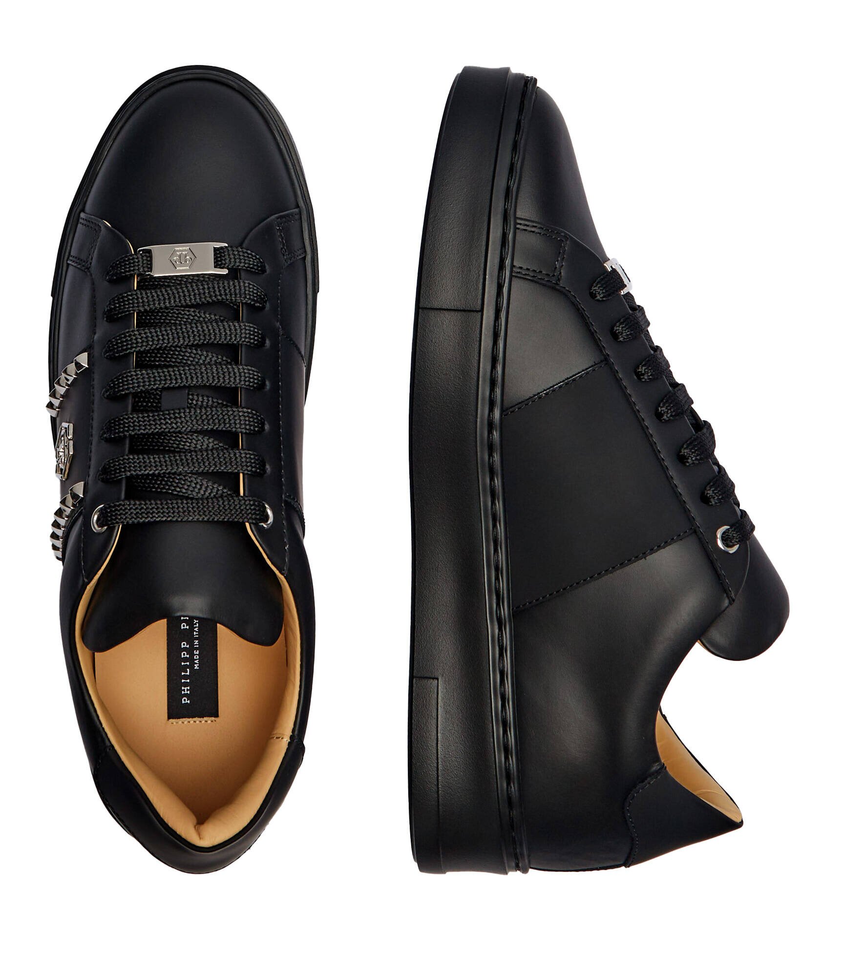 Philipp Plein De piele sneakers Lo-Top
