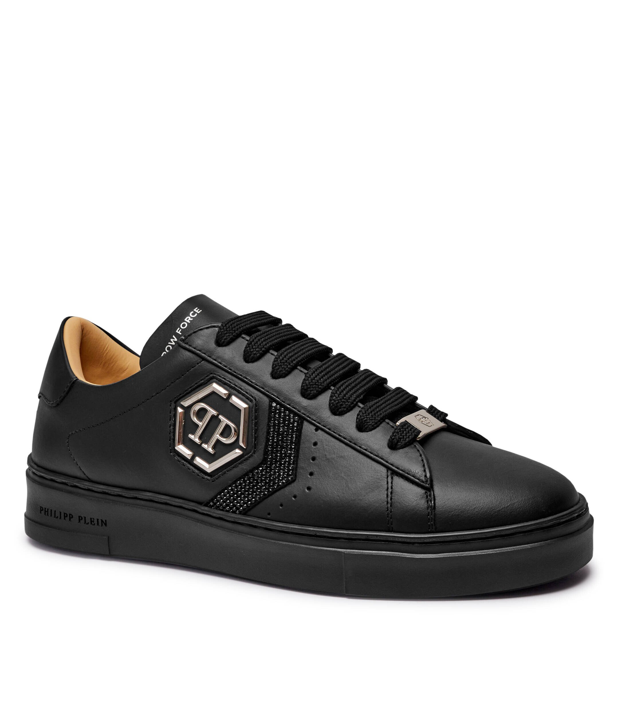 Philipp Plein De piele sneakers Strass Hexagon