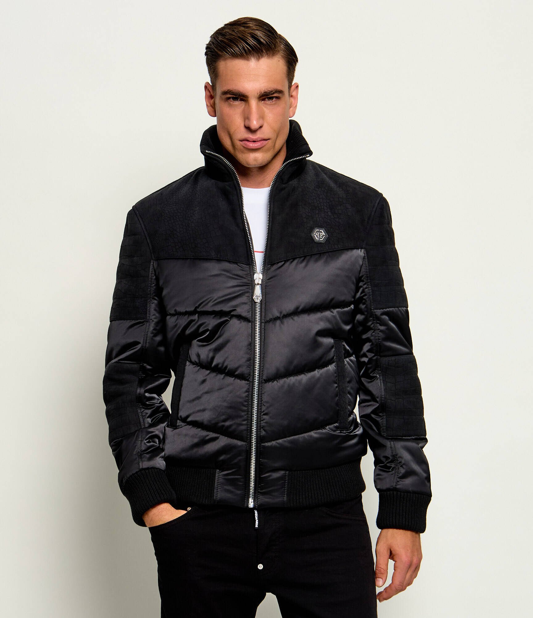 Philipp Plein Geacă | regular fit | piele întoarsă